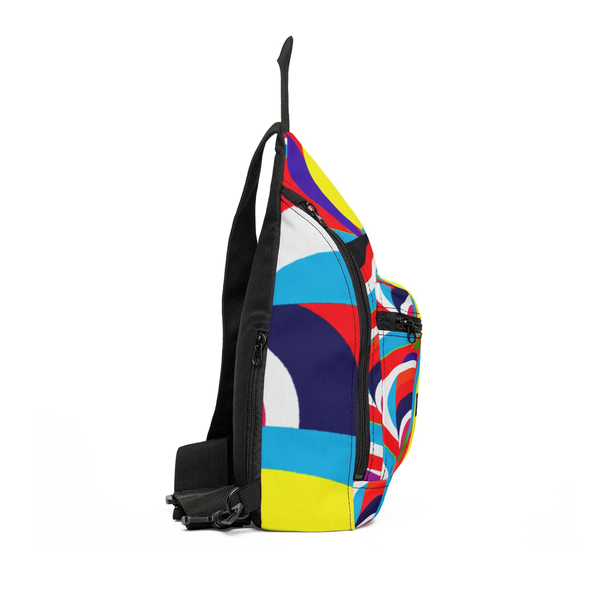 "Groovy Rainbows & Vinyl Revival" - Sling Bag