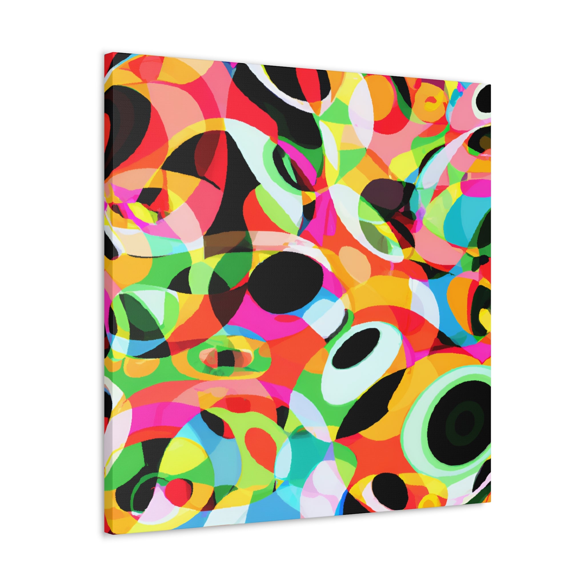 Vibrant Kaleidoscope Abstract Art Canvas - Canvas