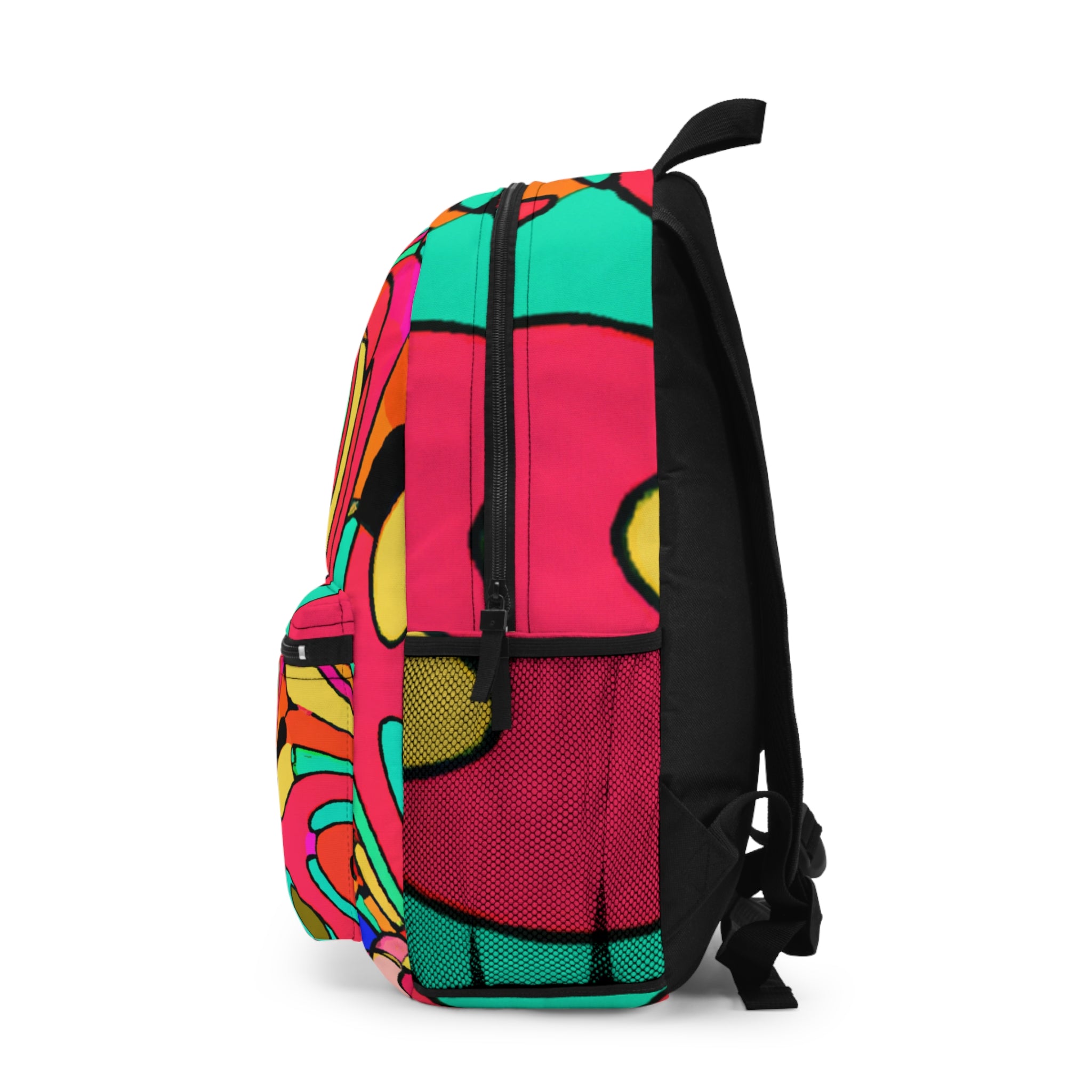 "Groovy Revivals: A Neon Nostalgia Shop" - Backpack