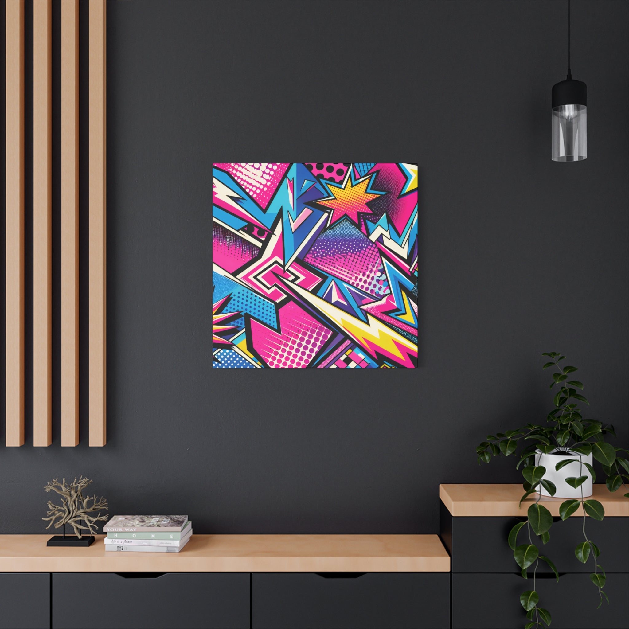 Vibrant Pop Art Explosion Canvas Print - Canvas