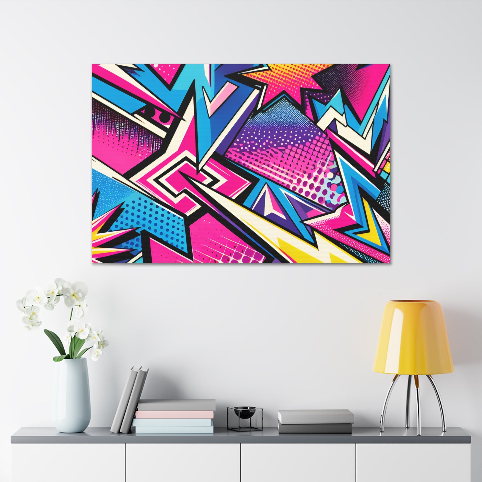 Vibrant Pop Art Explosion Canvas Print - Canvas