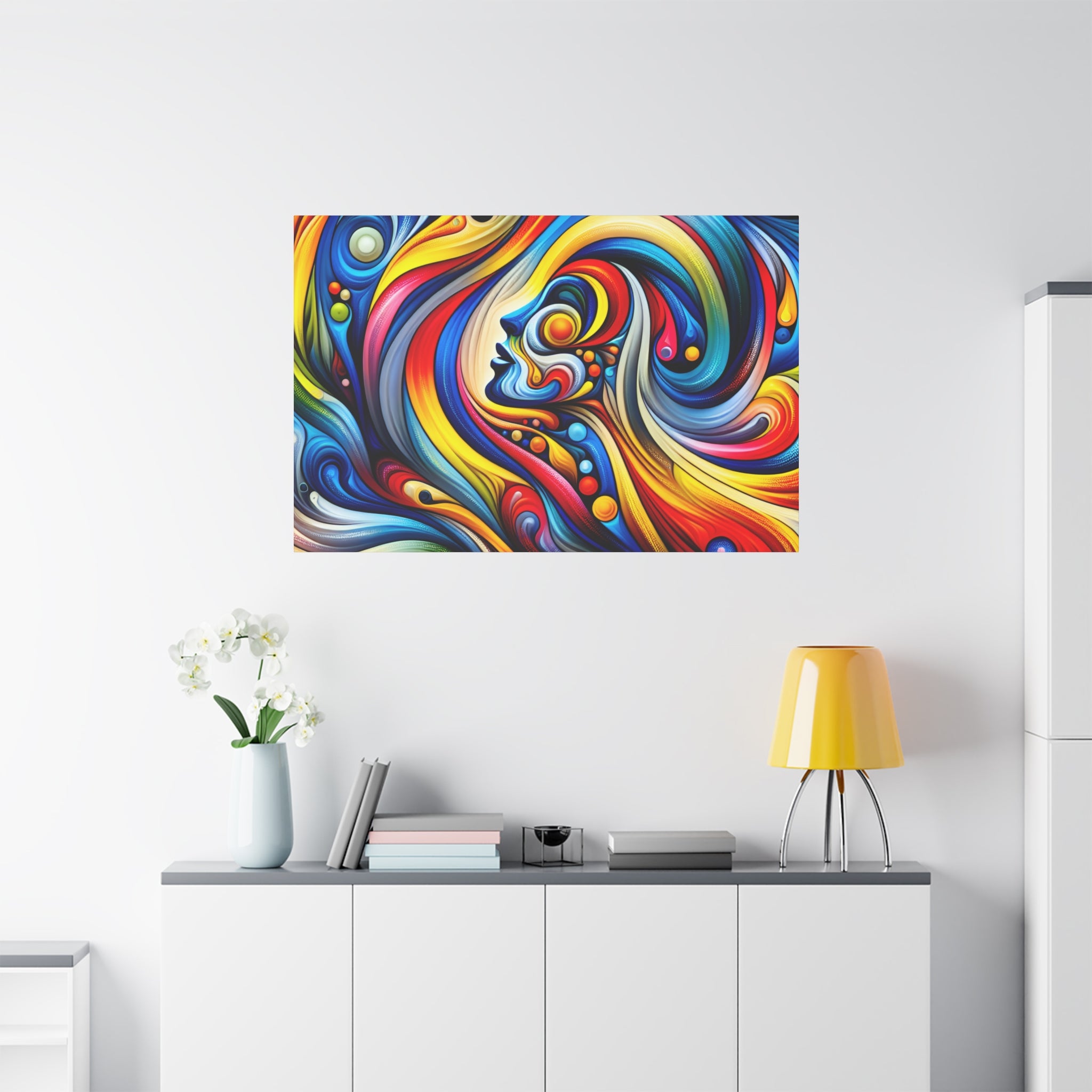 Vibrant Psychedelic Dreamscape Canvas Art - Canvas