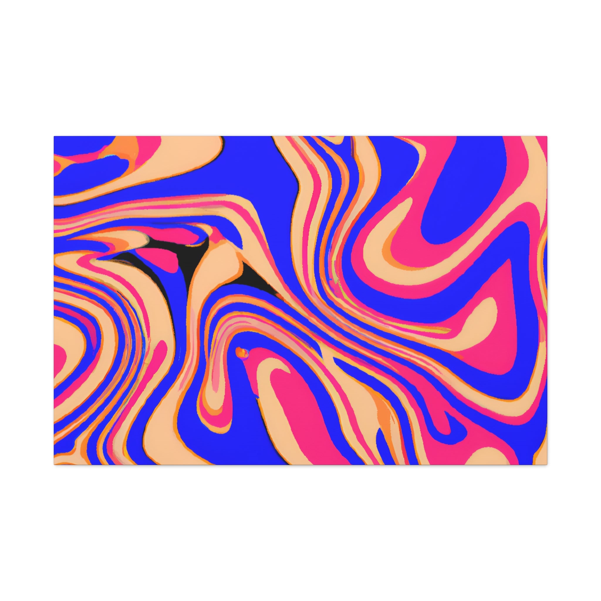 Psychedelic Swirls Abstract Art Canvas - Canvas