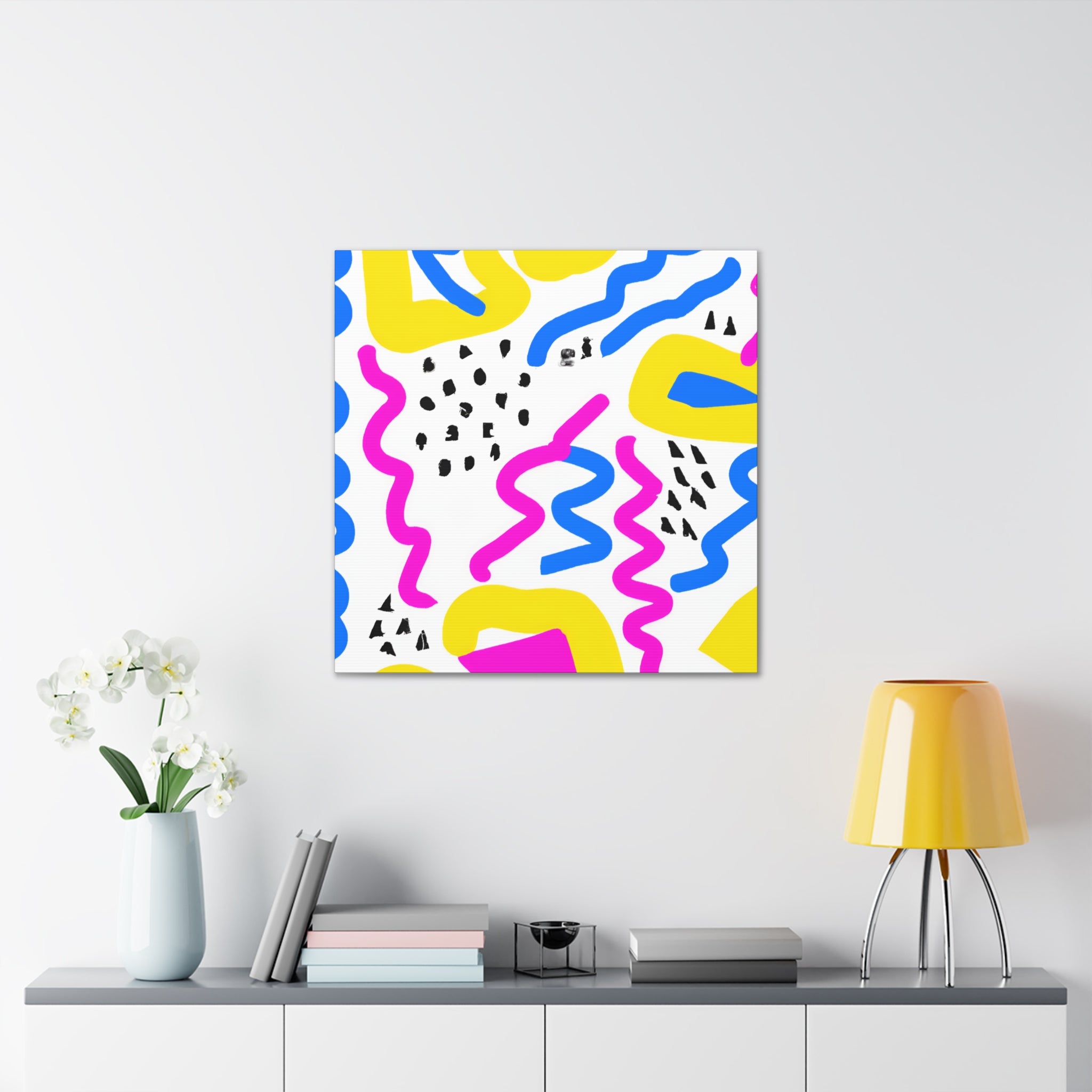 Vibrant Abstract Serpentine Dance Canvas Art - Canvas