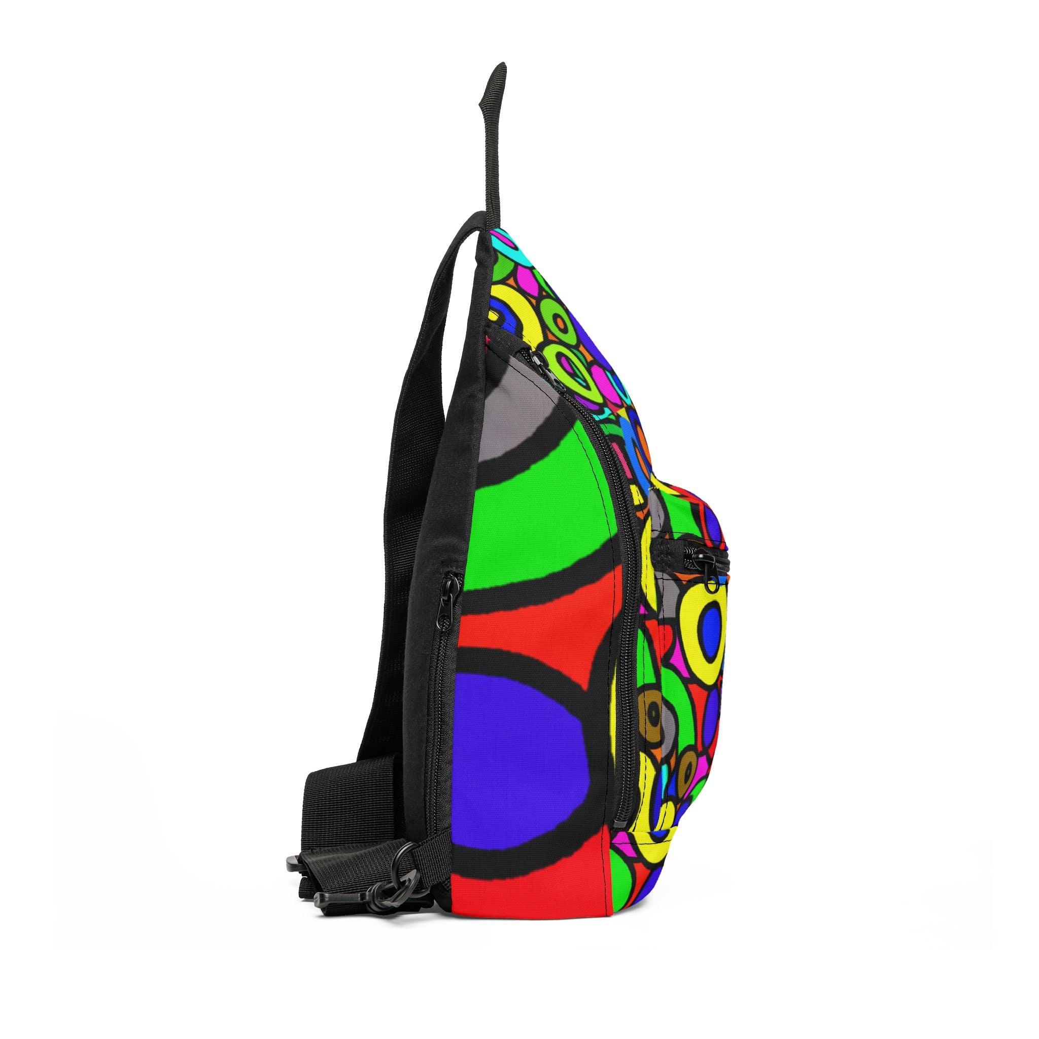 "Neon Prism Groove" - Sling Bag