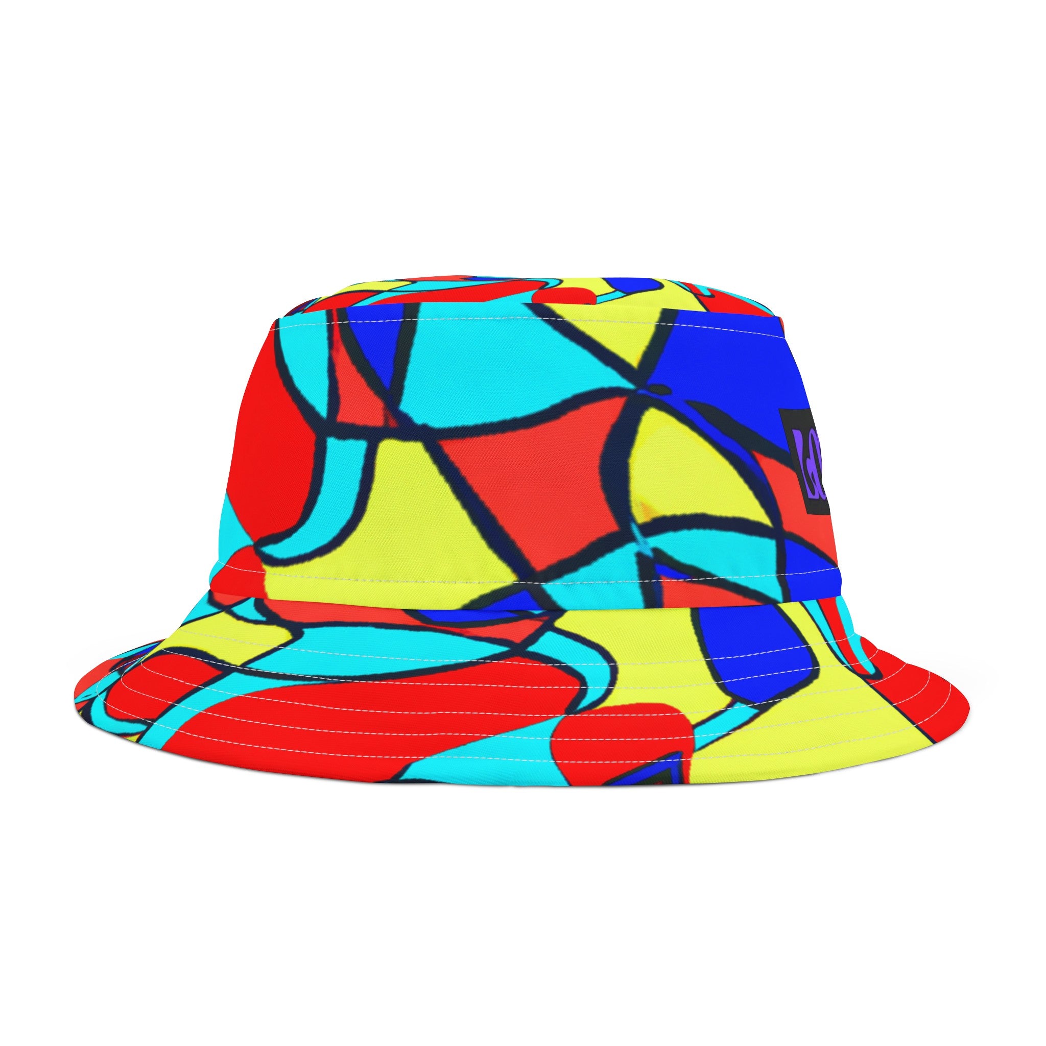 "Groovy Spectrum: A Twist of Kaleidoscope Dreams" - Bucket Hat