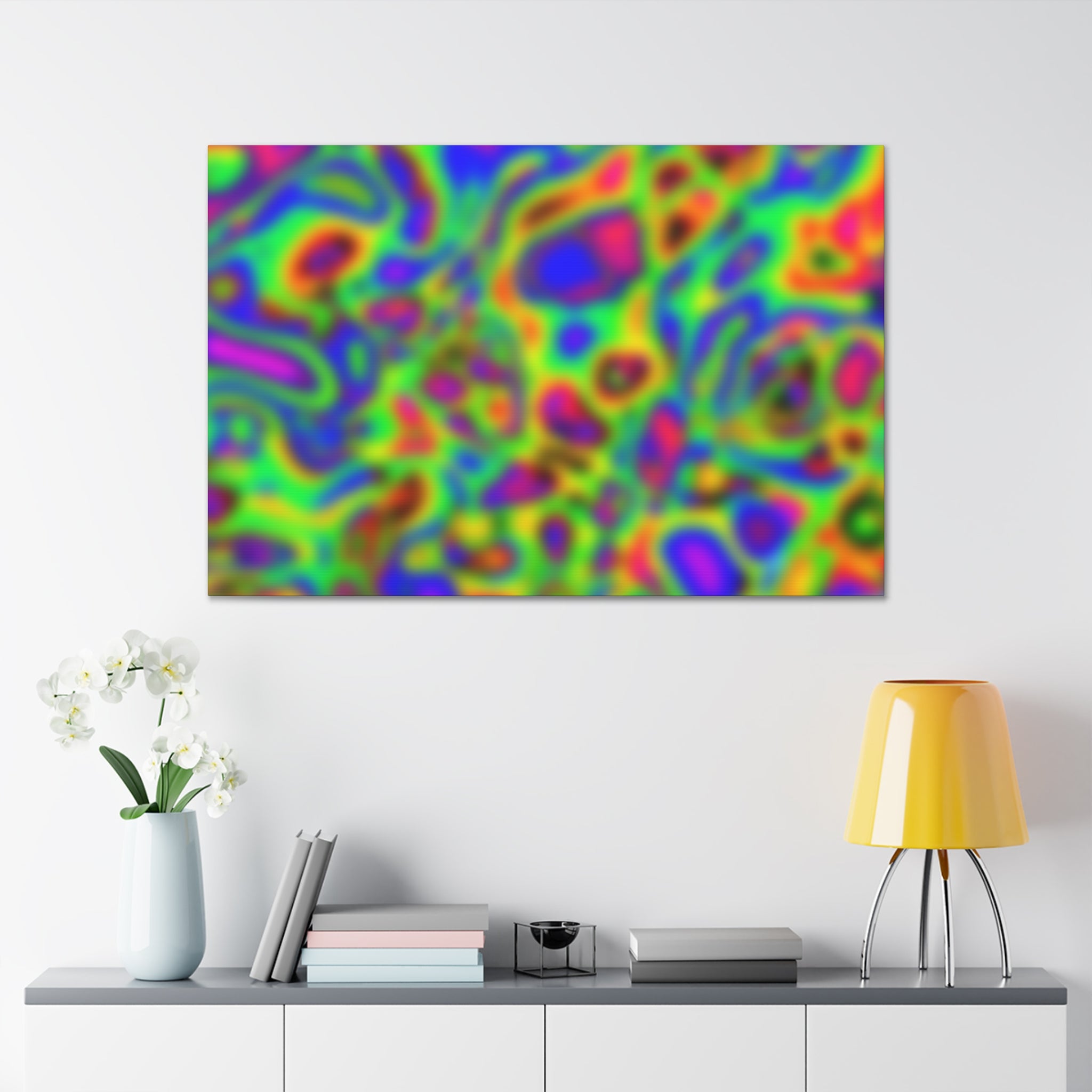 Psychedelic Dreamscape Abstract Art Canvas - Canvas