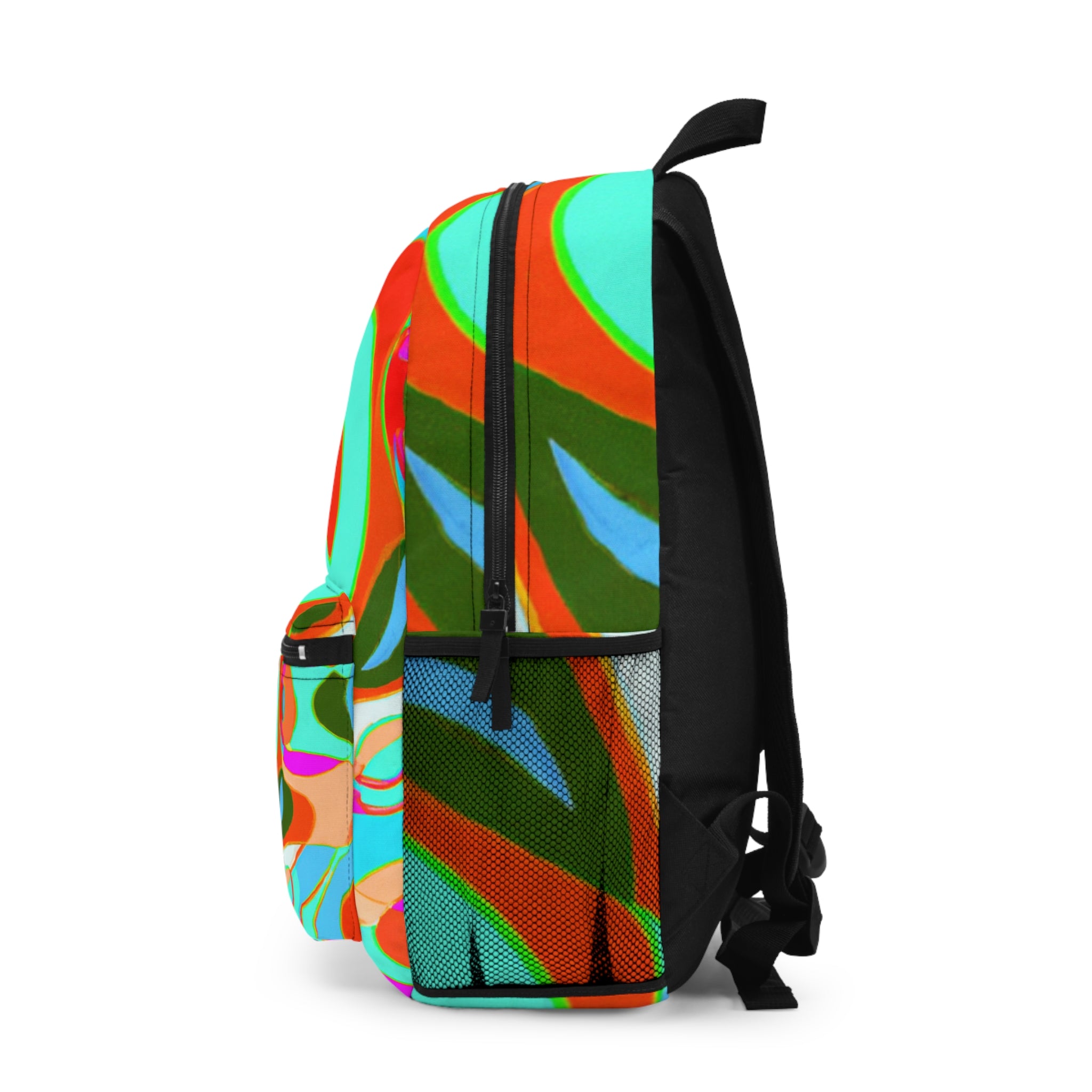 "Groovy Mirage: Vintage Vibe Emporium" - Backpack
