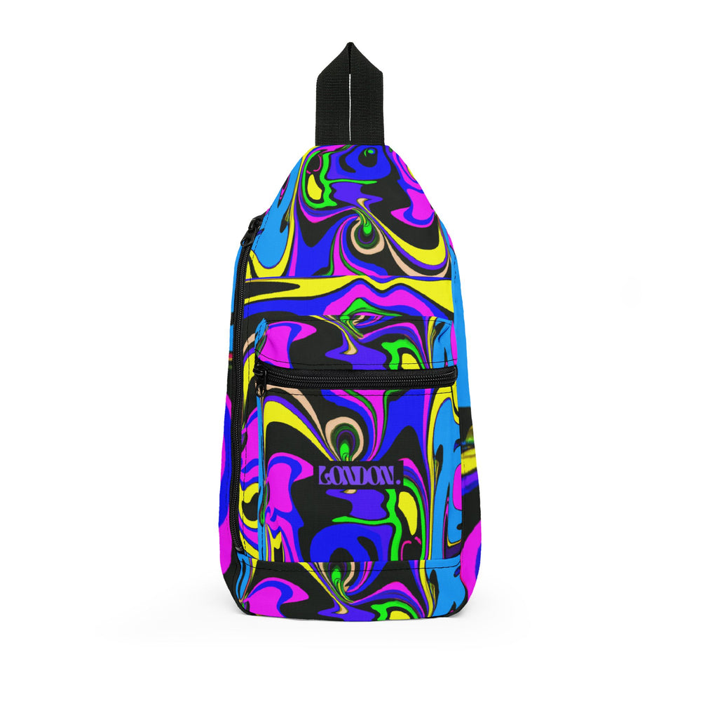 "Electric Marigold Groove" - Sling Bag
