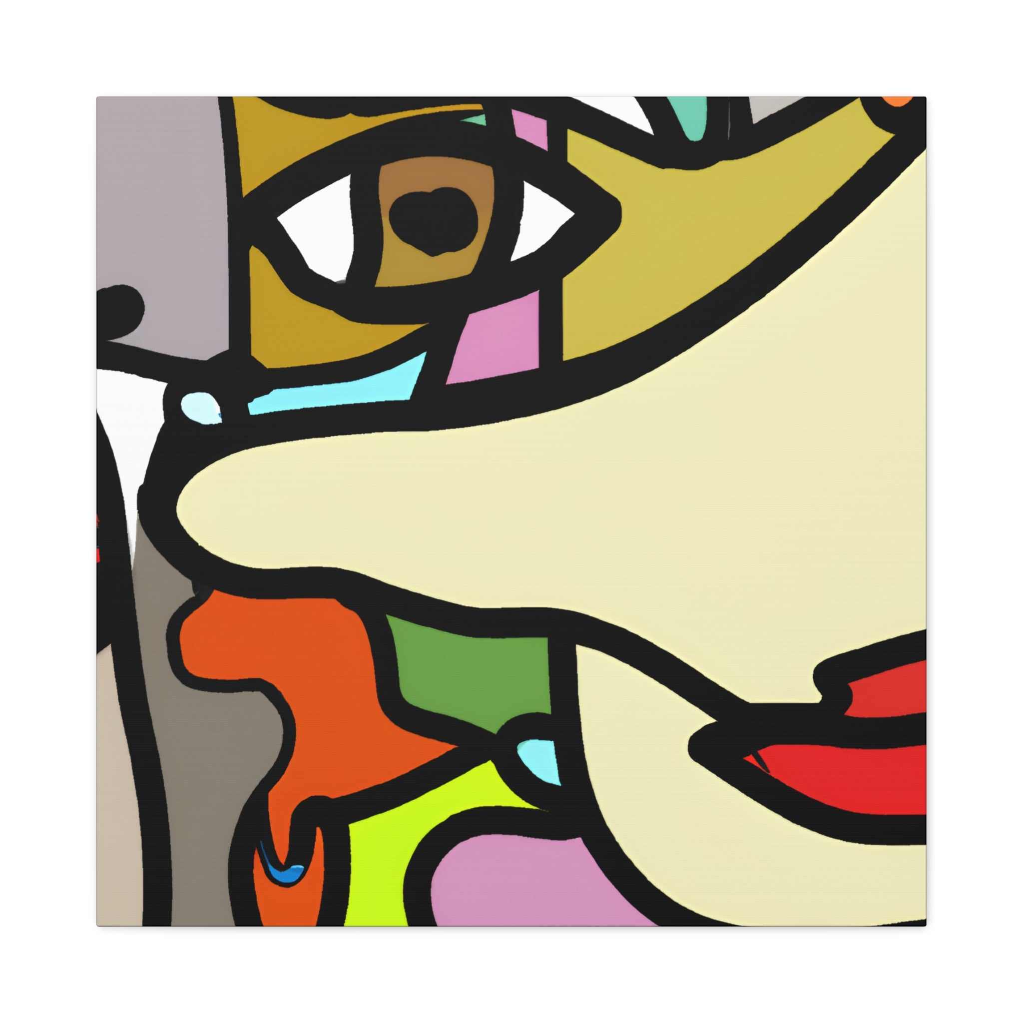 Abstract Color Fusion Art Canvas - Canvas