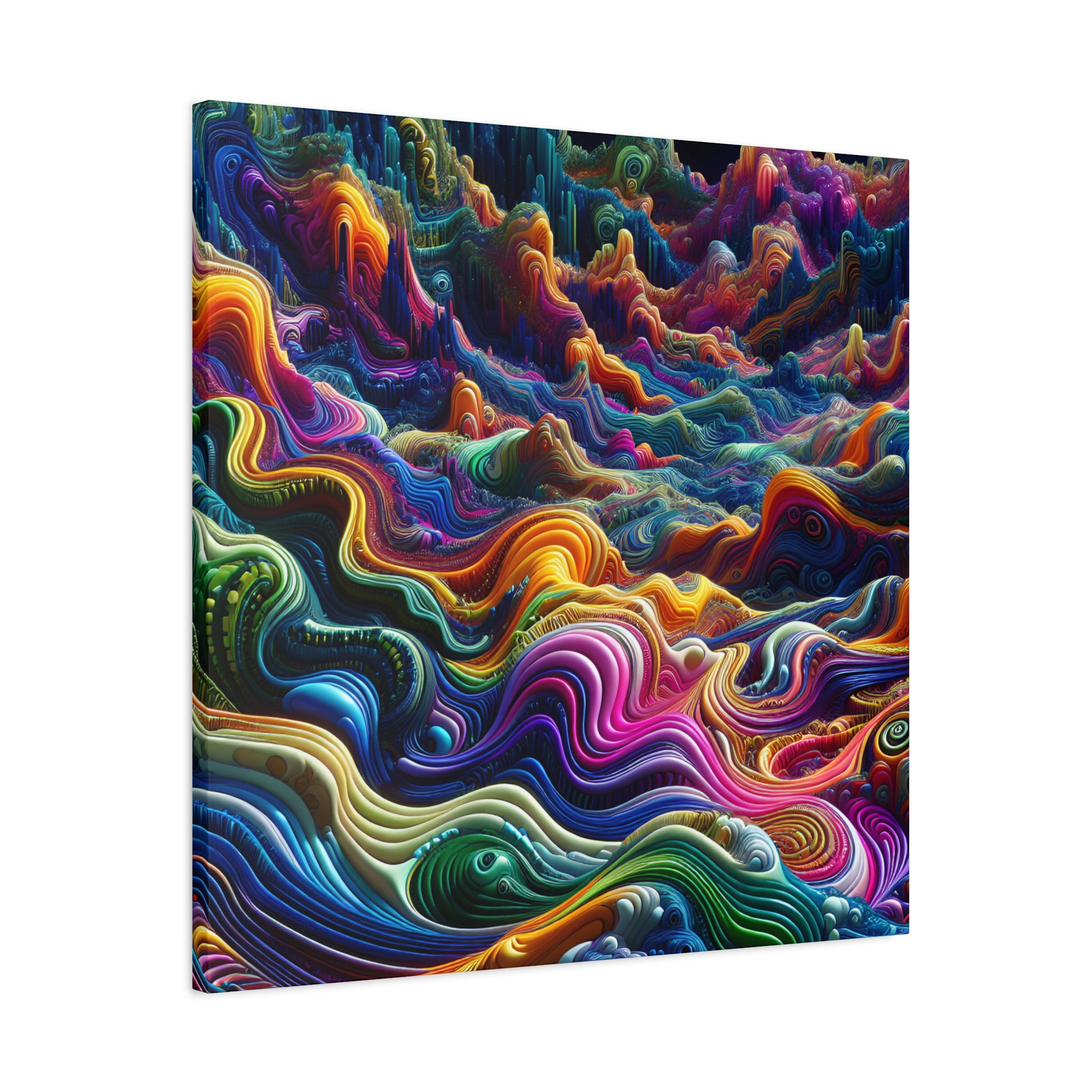 Psychedelic Dreamscape Canvas Art Print - Canvas