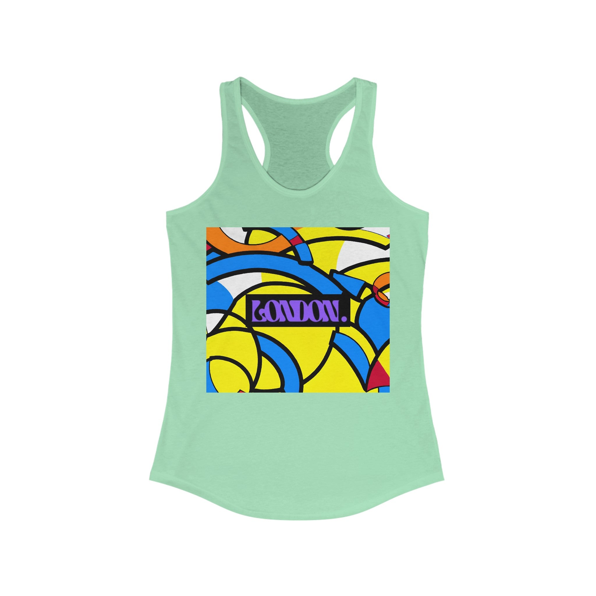 "Groovy Visions: Jasper Honeysuckle's" - Racerback Tank Top