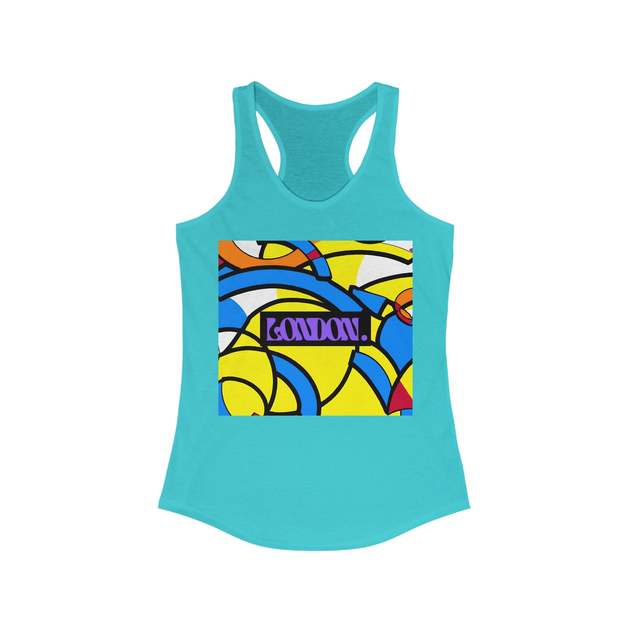 "Groovy Visions: Jasper Honeysuckle's" - Racerback Tank Top