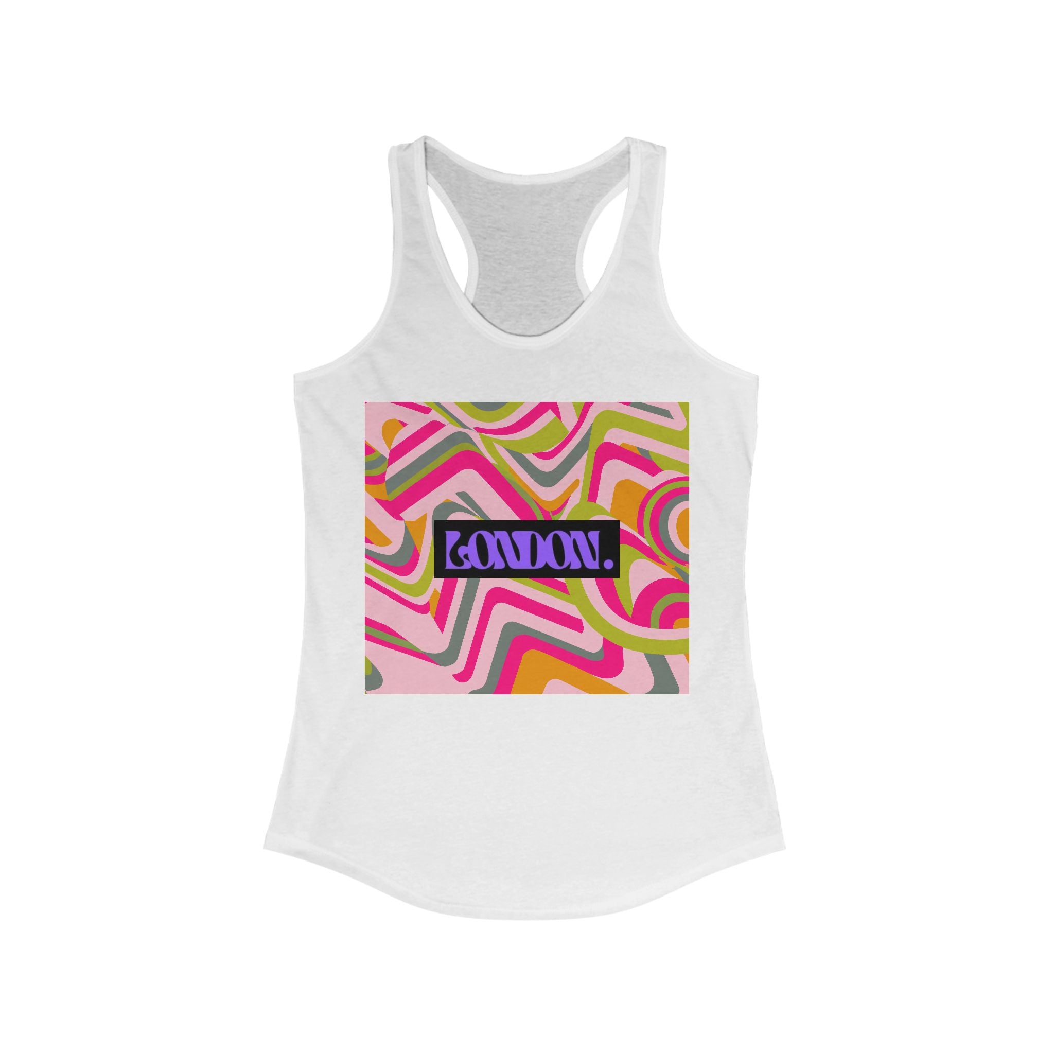 "Daisy Technicolor Dreamwave" - Racerback Tank Top