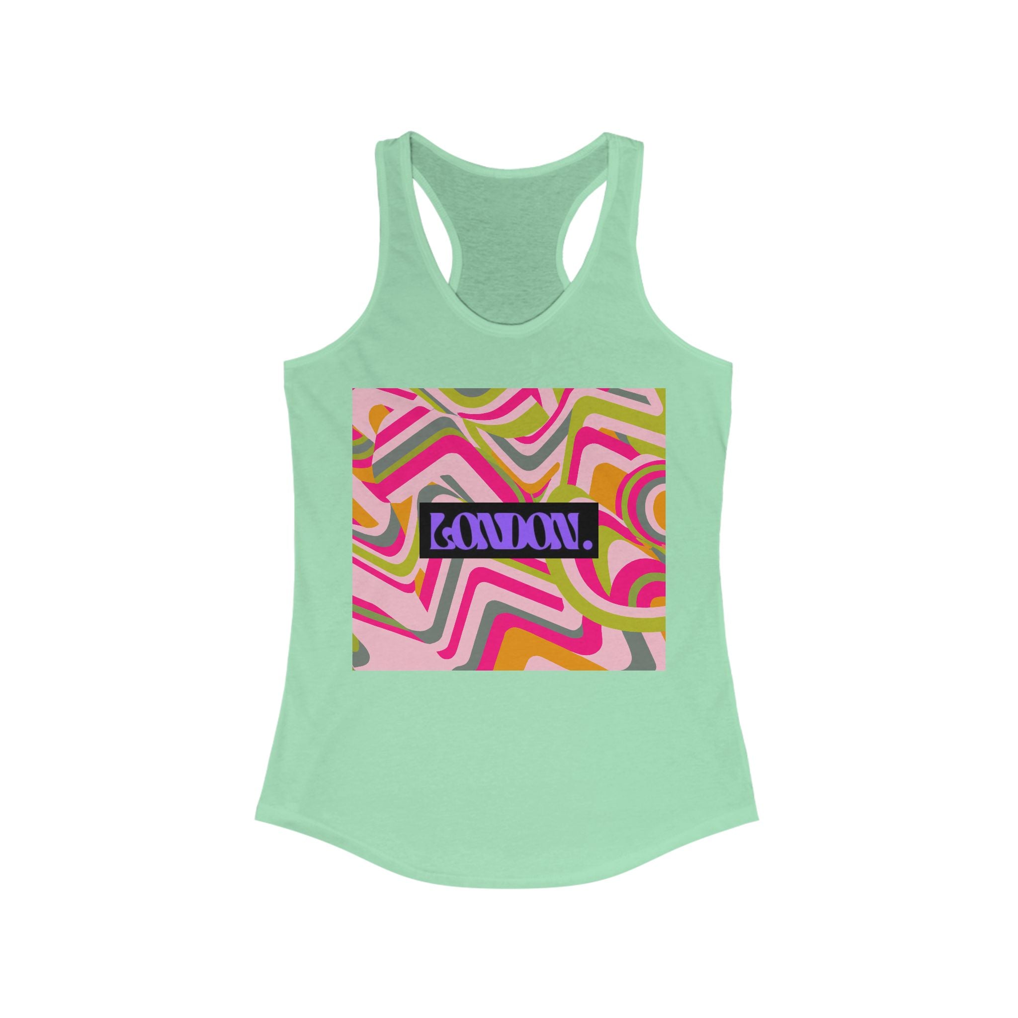 "Daisy Technicolor Dreamwave" - Racerback Tank Top