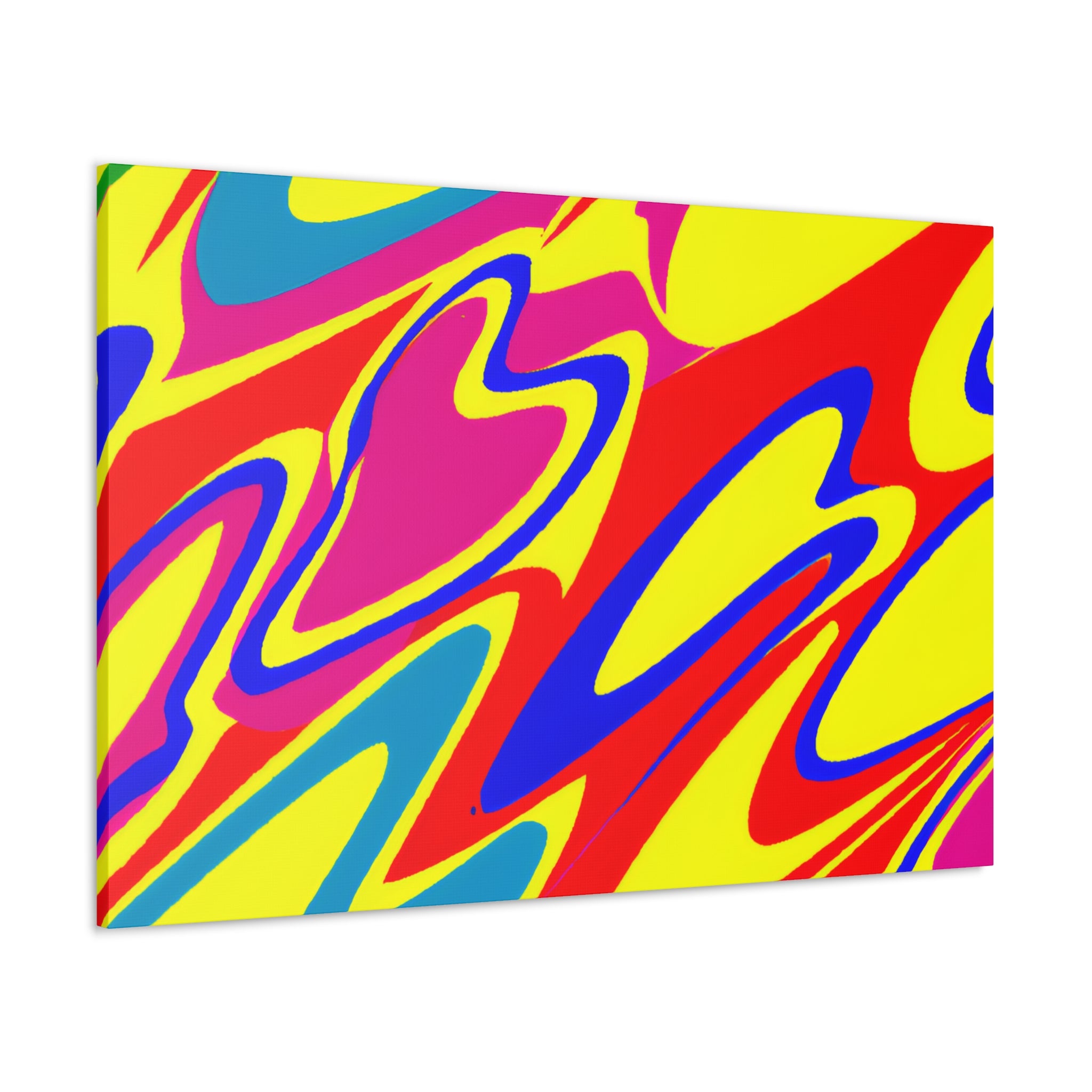 Vibrant Abstract Swirls Canvas Art Print - Canvas