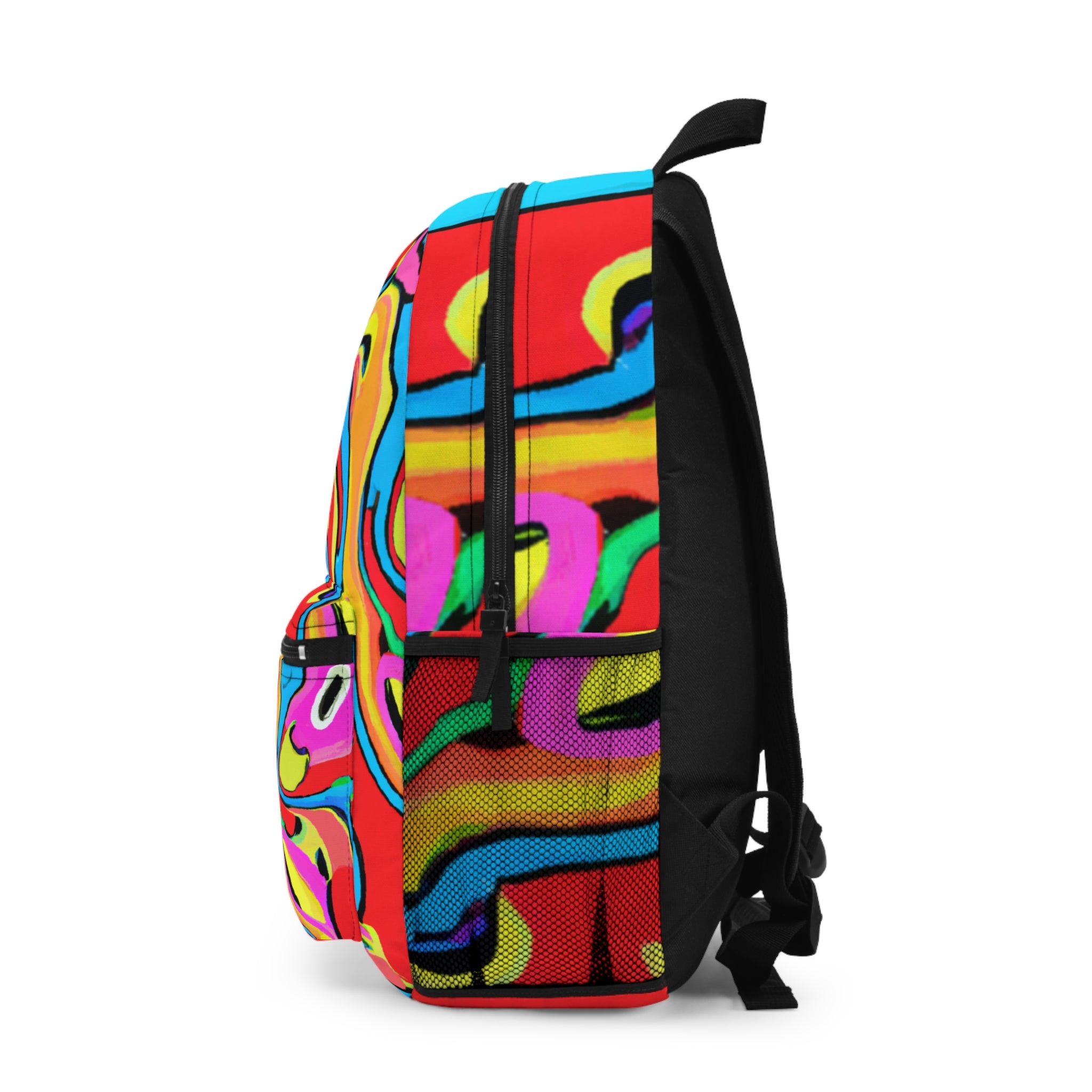 "Neon Groove Emporium" - Backpack