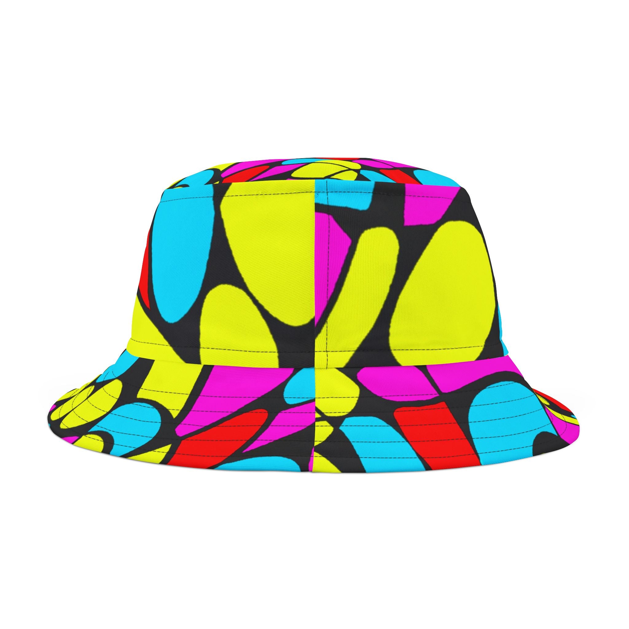 "Groovy Gingham Galaxy" - Bucket Hat