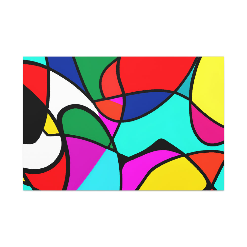 Vibrant Abstract Mosaic Canvas Art Print - Canvas
