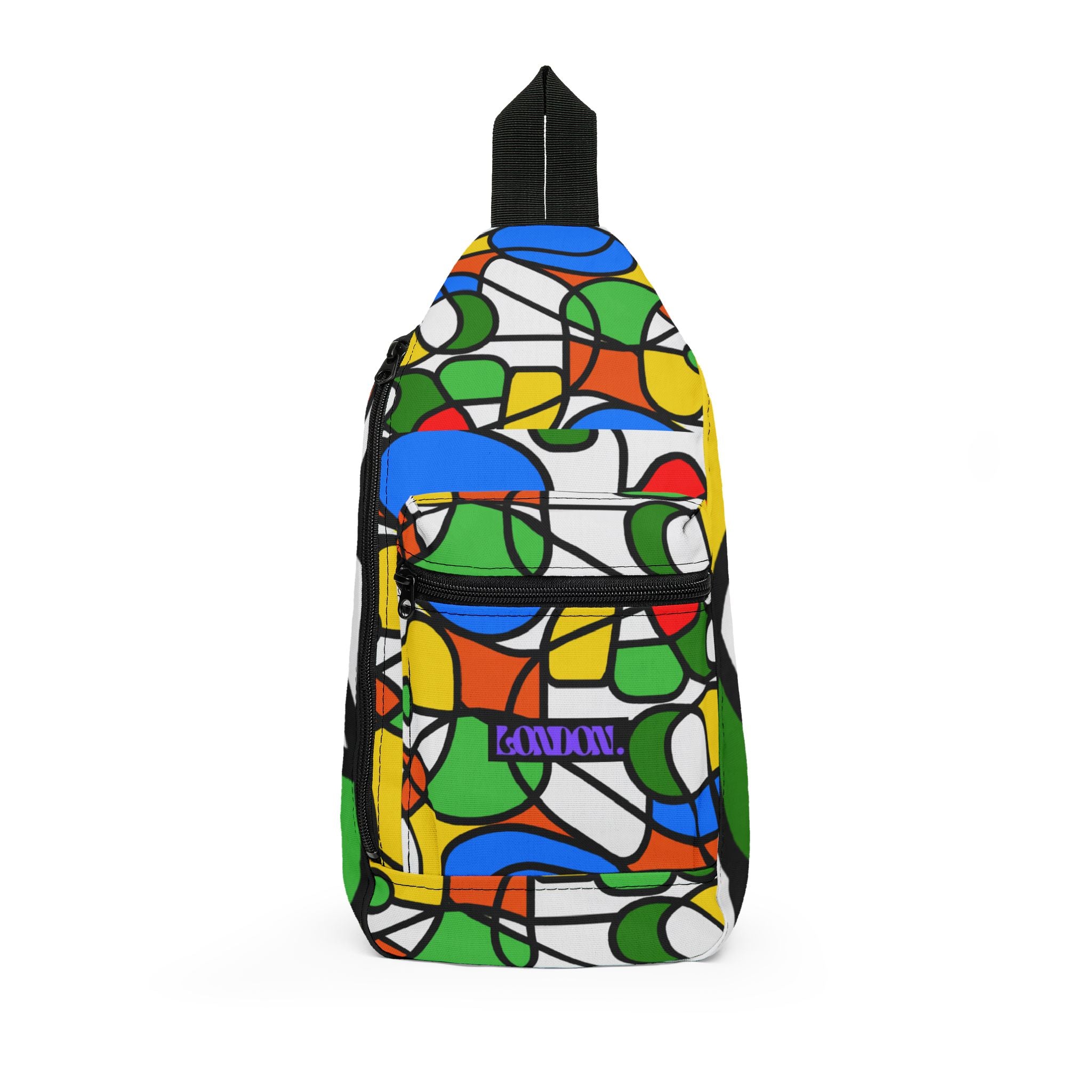 "Floral Groove: A Spectrum of Psychedelic Love" - Sling Bag