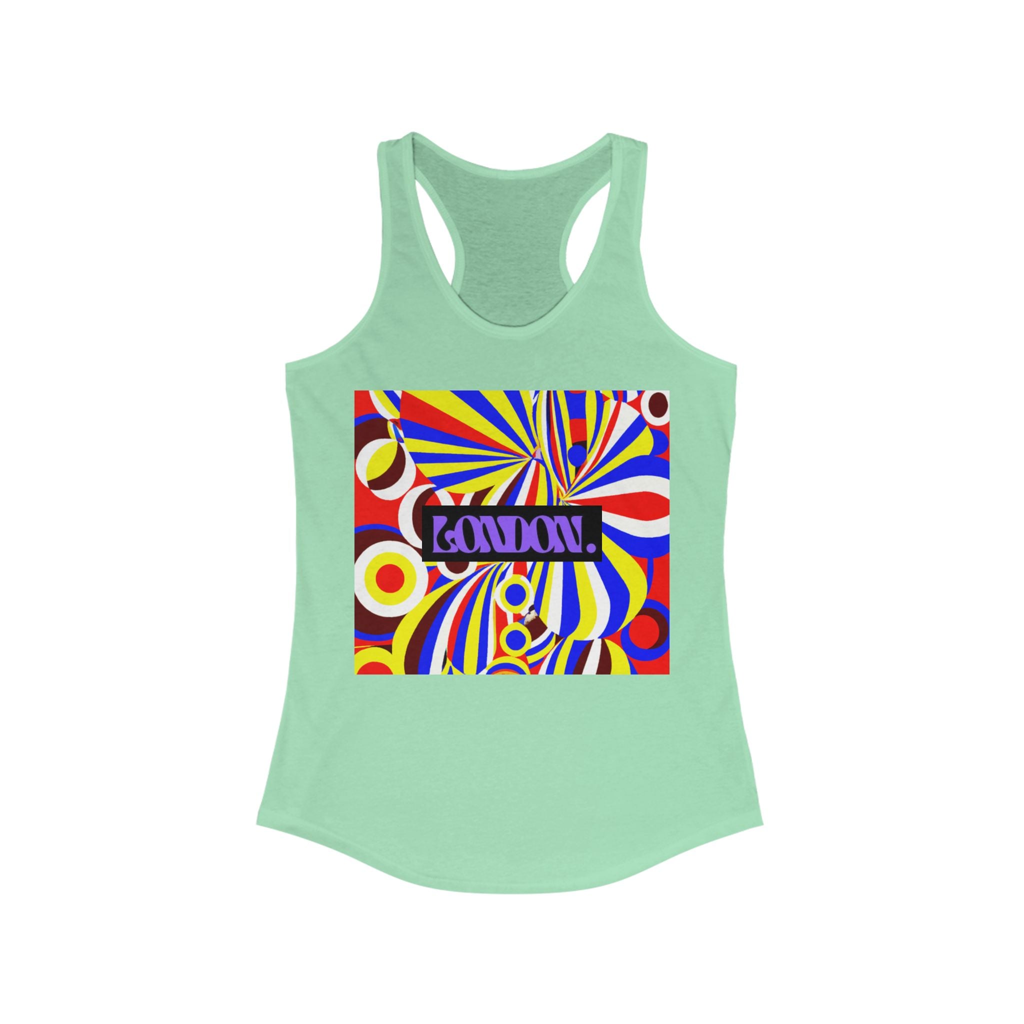 "Kaleidoscope Groove" - Racerback Tank Top