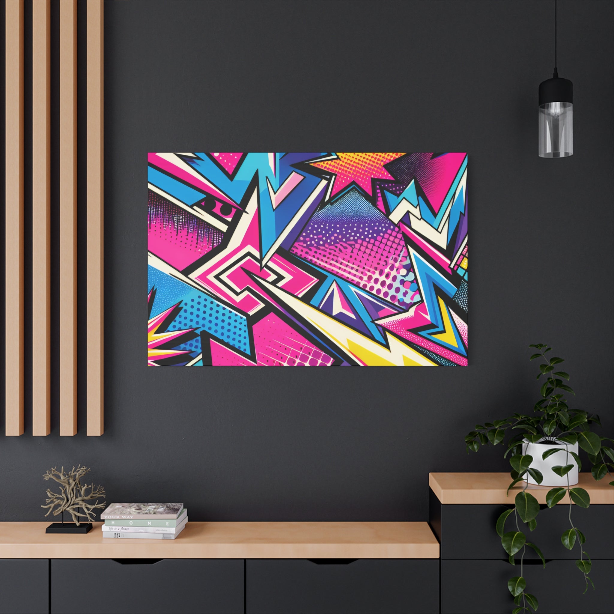 Vibrant Pop Art Explosion Canvas Print - Canvas