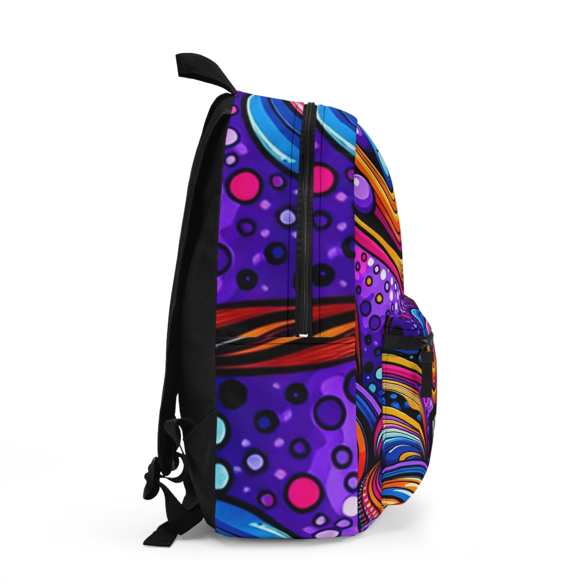 "Groovy Delights: Rainbow Visions & Pop Art Impressions" - Backpack