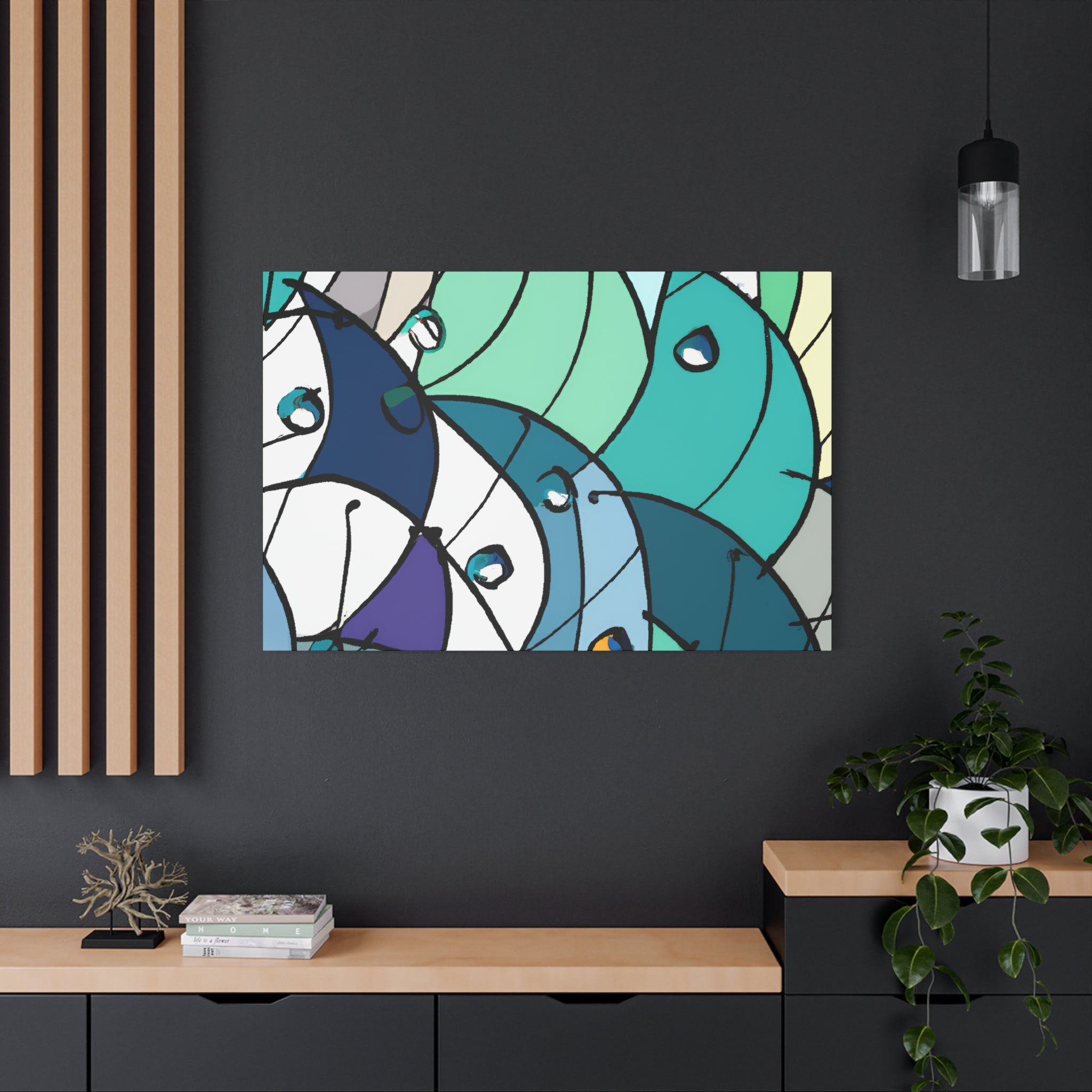 Abstract Geometric Melody Canvas Art Print - Canvas