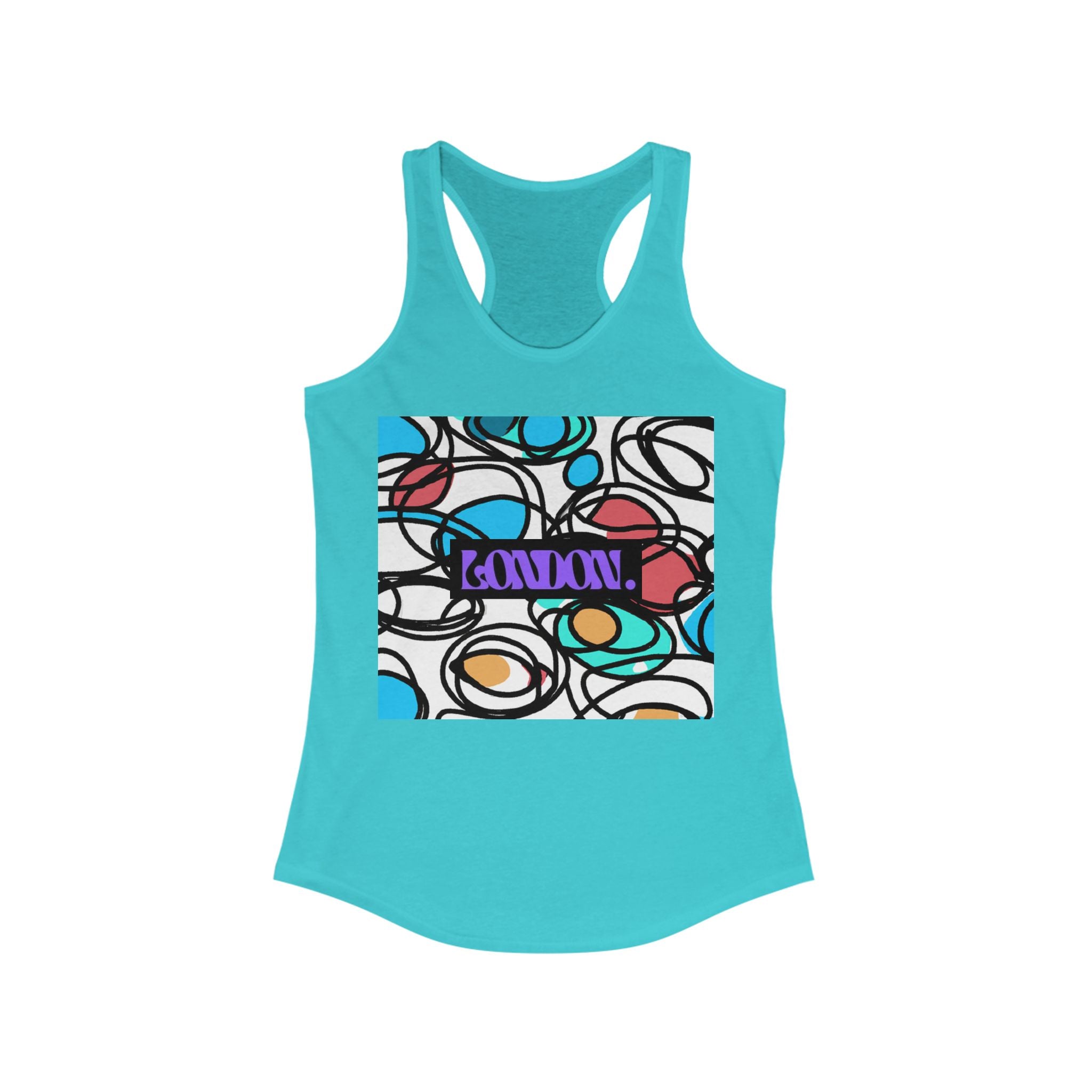 "Groovy Nebula Creations" - Racerback Tank Top