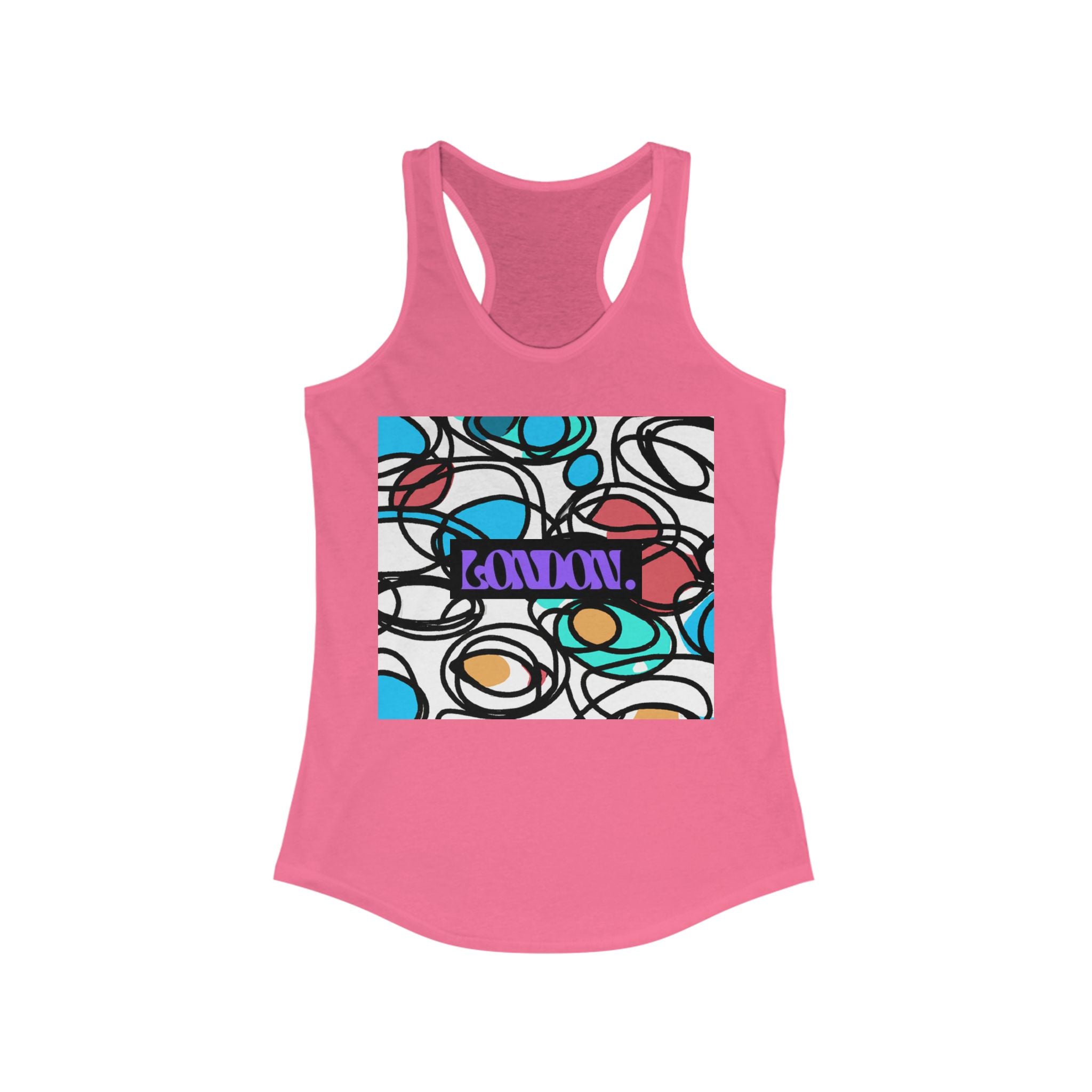 "Groovy Nebula Creations" - Racerback Tank Top