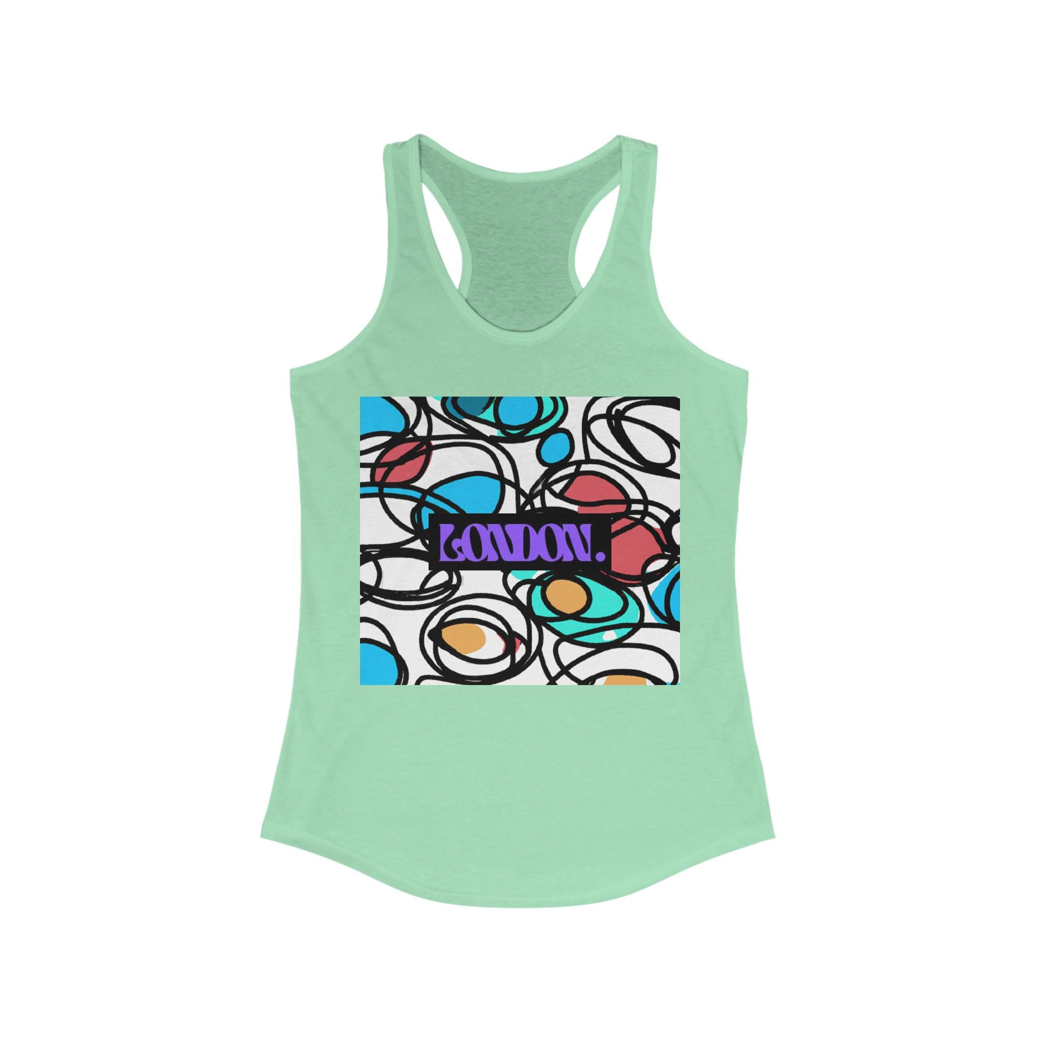 "Groovy Nebula Creations" - Racerback Tank Top