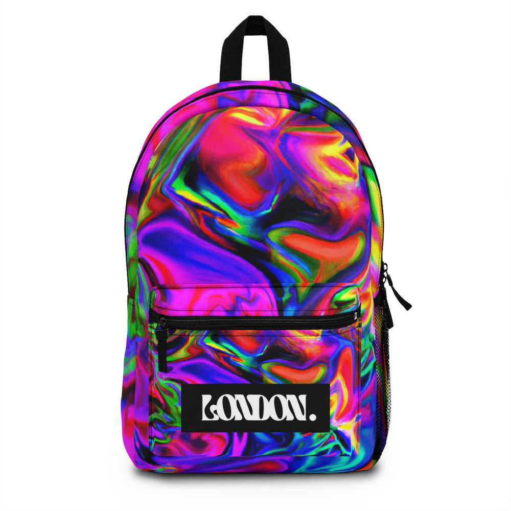 "Lunar Lava Lamp Threads" - Backpack