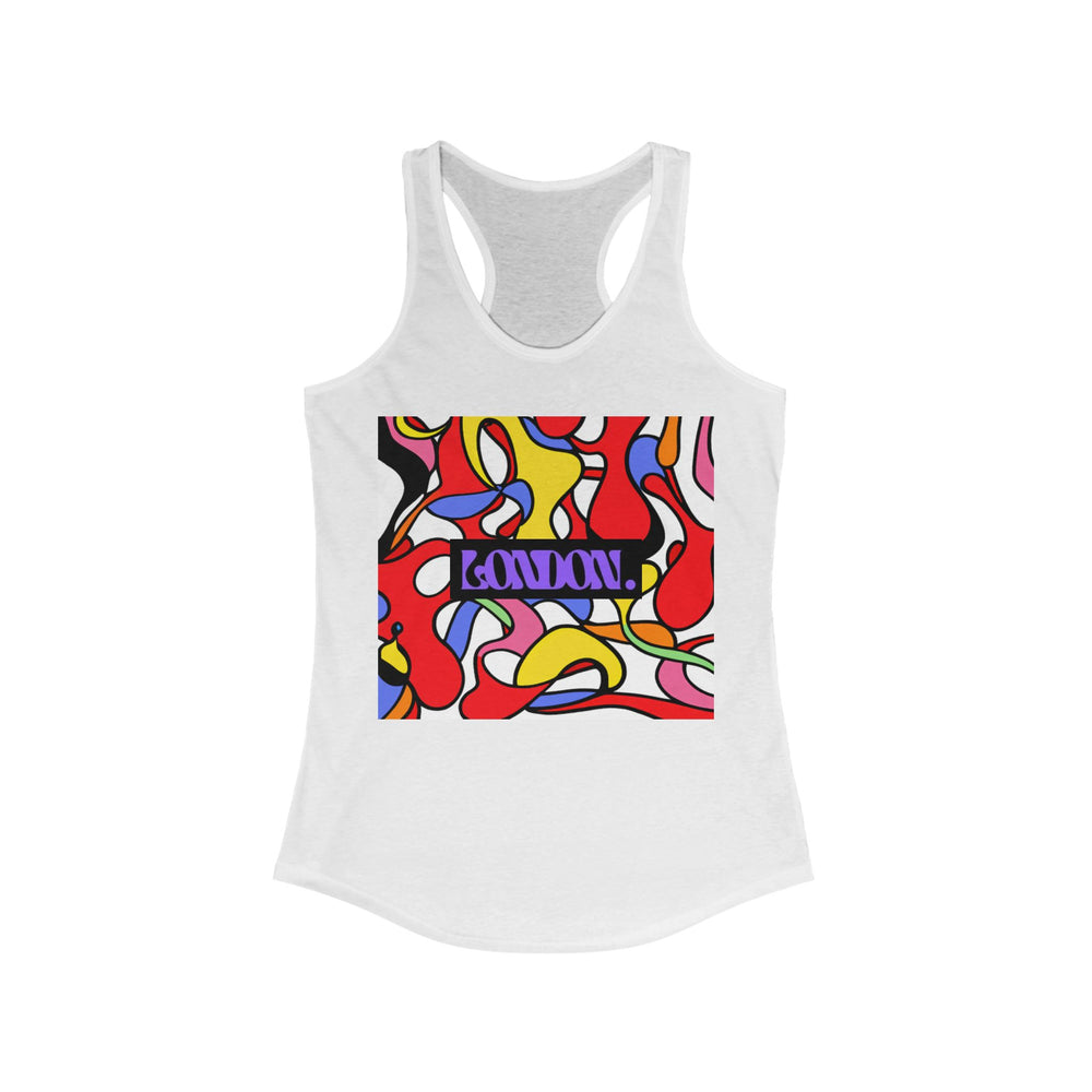 "Groovy Gingham" - Racerback Tank Top