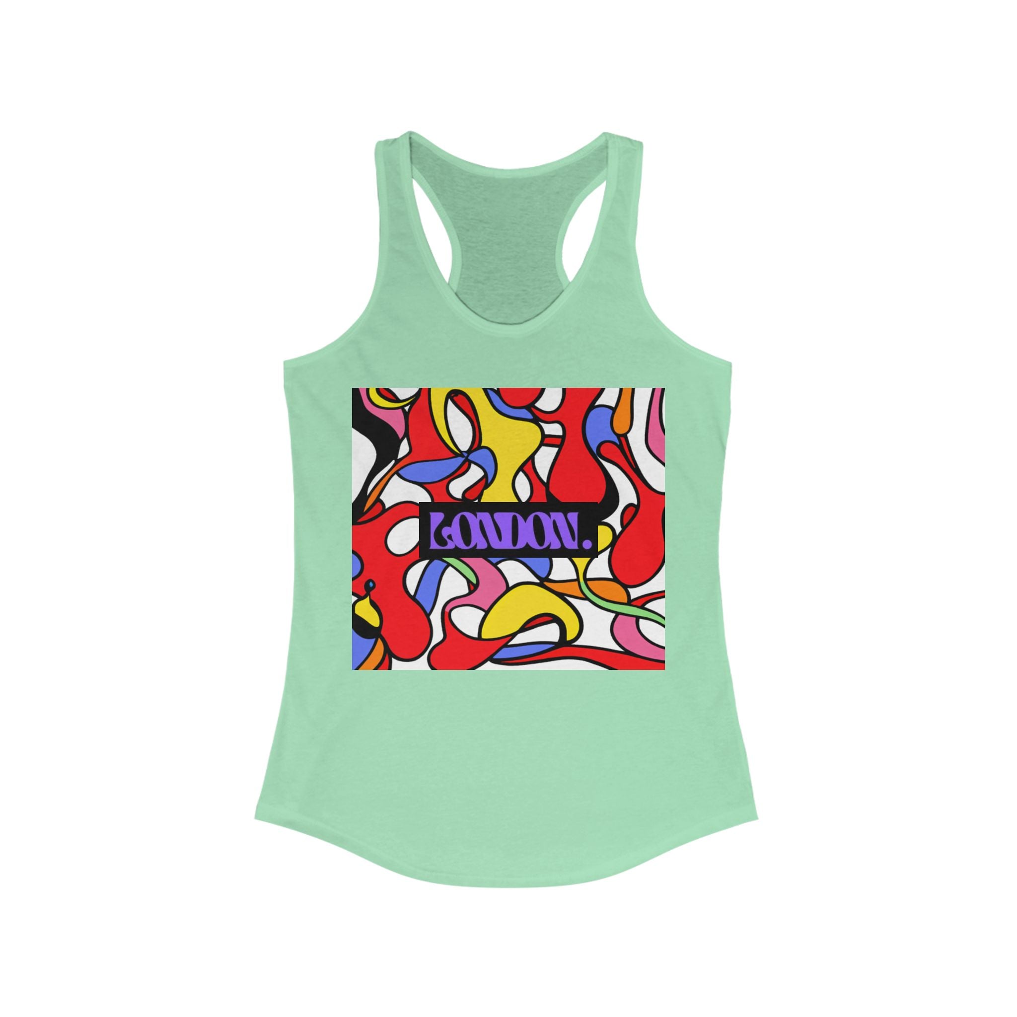 "Groovy Gingham" - Racerback Tank Top