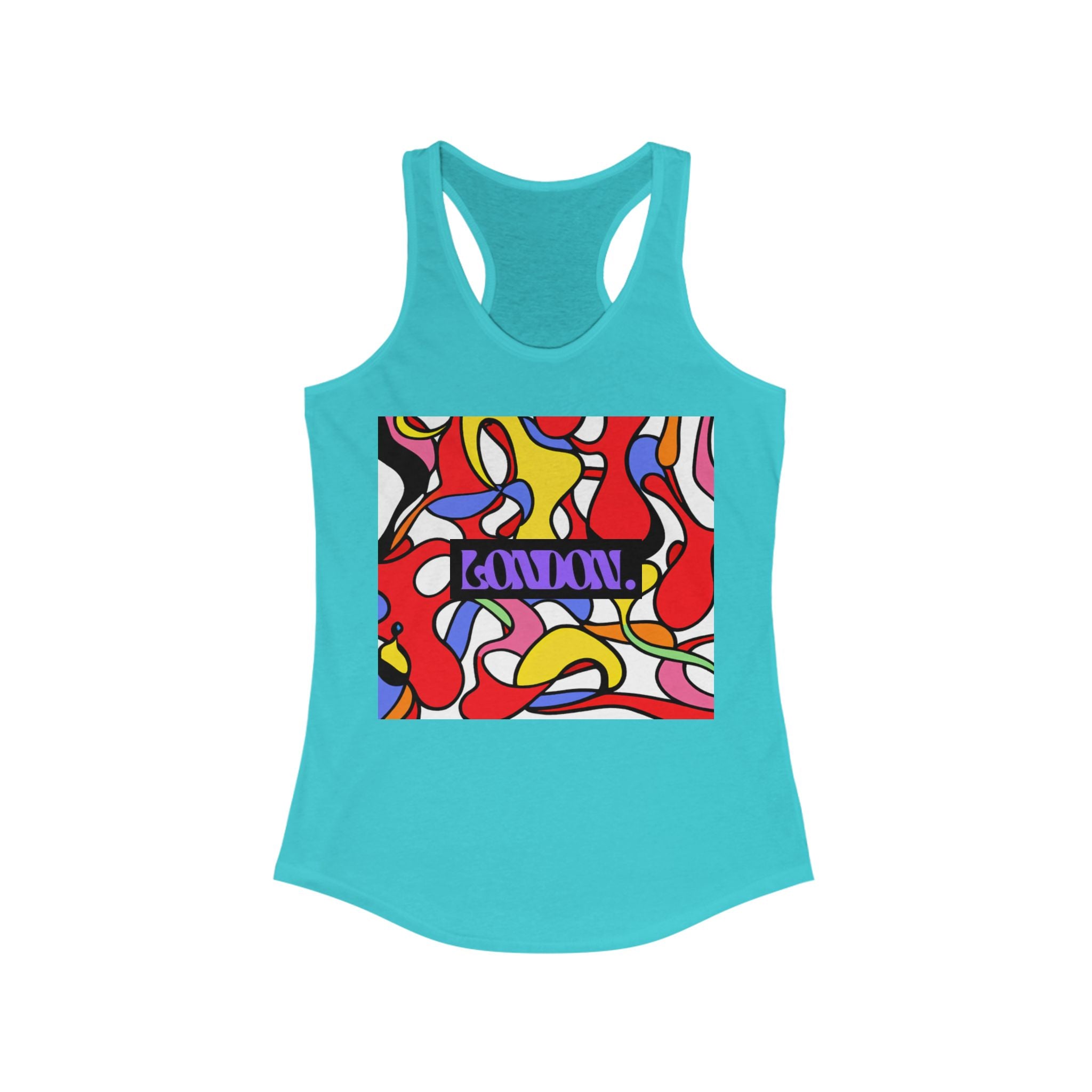 "Groovy Gingham" - Racerback Tank Top
