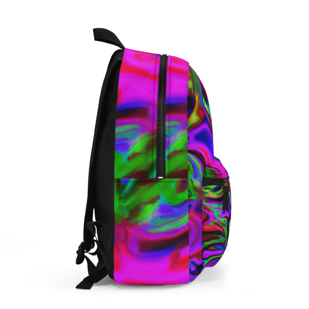 "Lunar Lava Lamp Threads" - Backpack