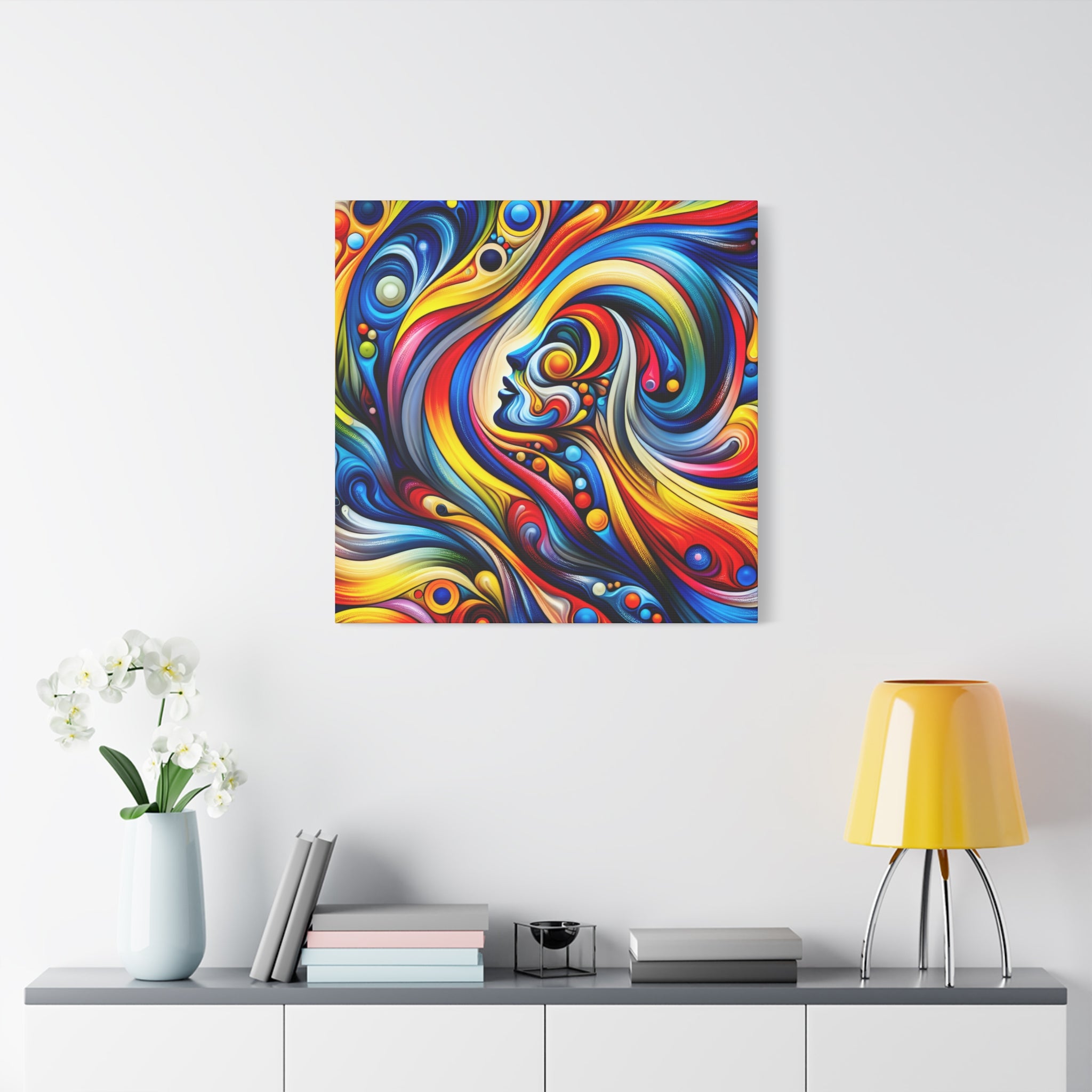 Vibrant Psychedelic Dreamscape Canvas Art - Canvas