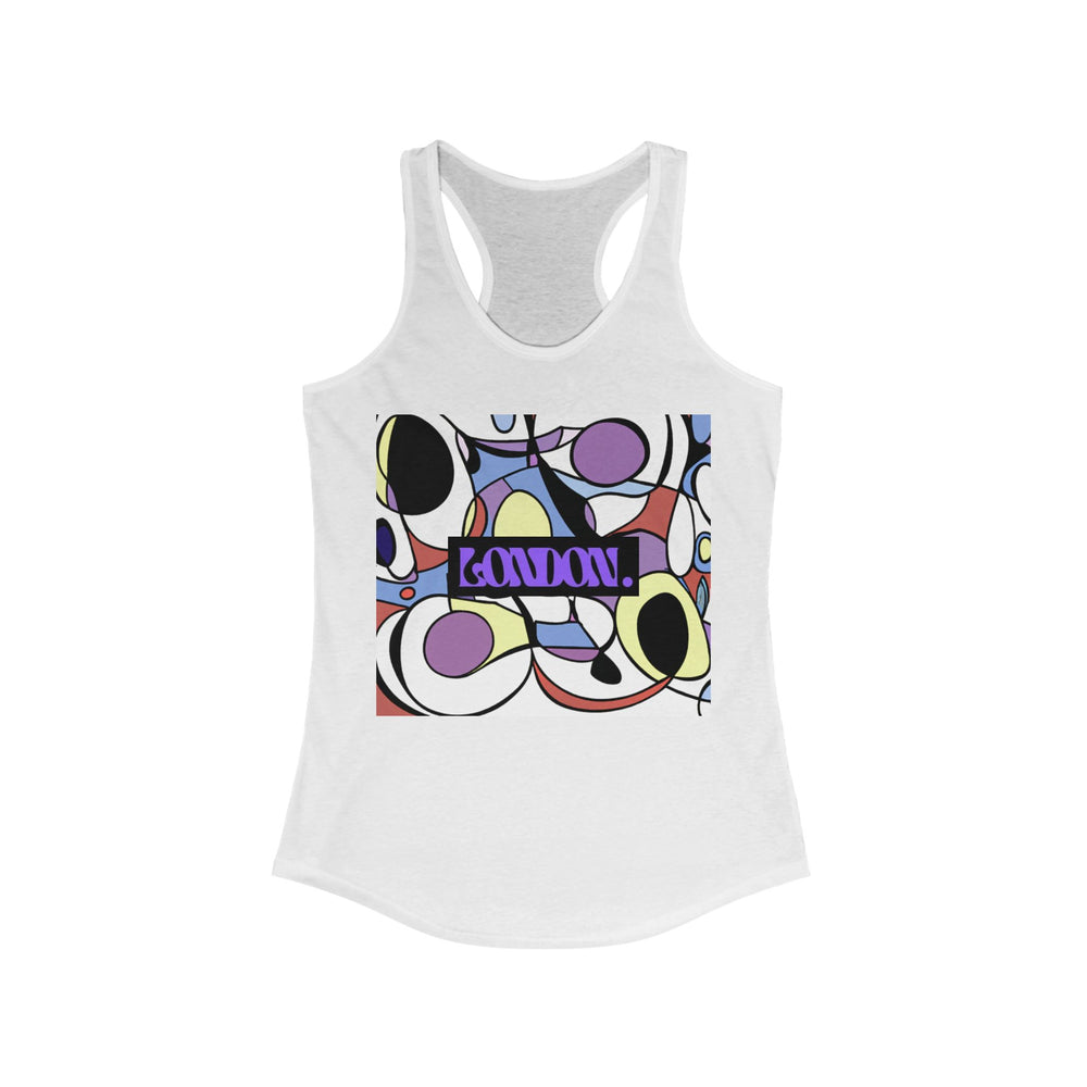 "Groovy Delights by Jasper Nova" - Racerback Tank Top