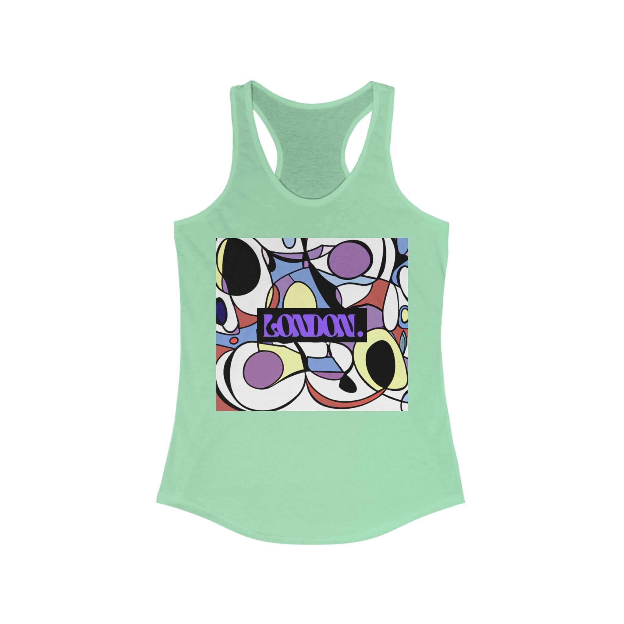 "Groovy Delights by Jasper Nova" - Racerback Tank Top
