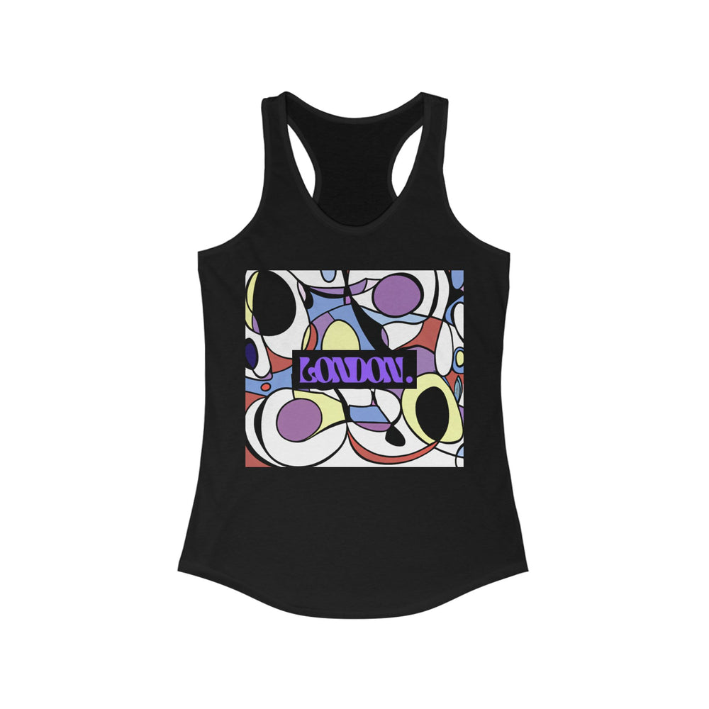 "Groovy Delights by Jasper Nova" - Racerback Tank Top