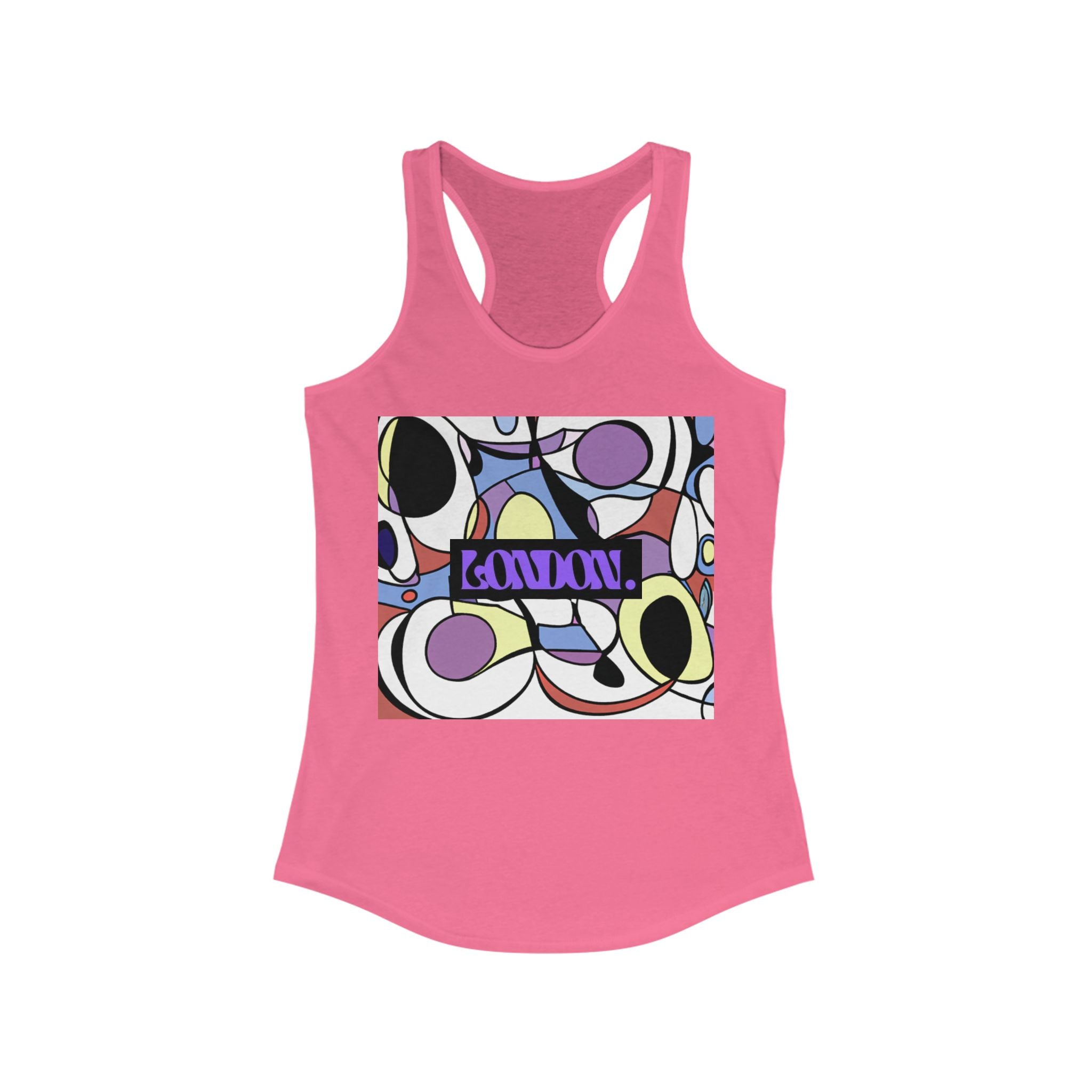 "Groovy Delights by Jasper Nova" - Racerback Tank Top