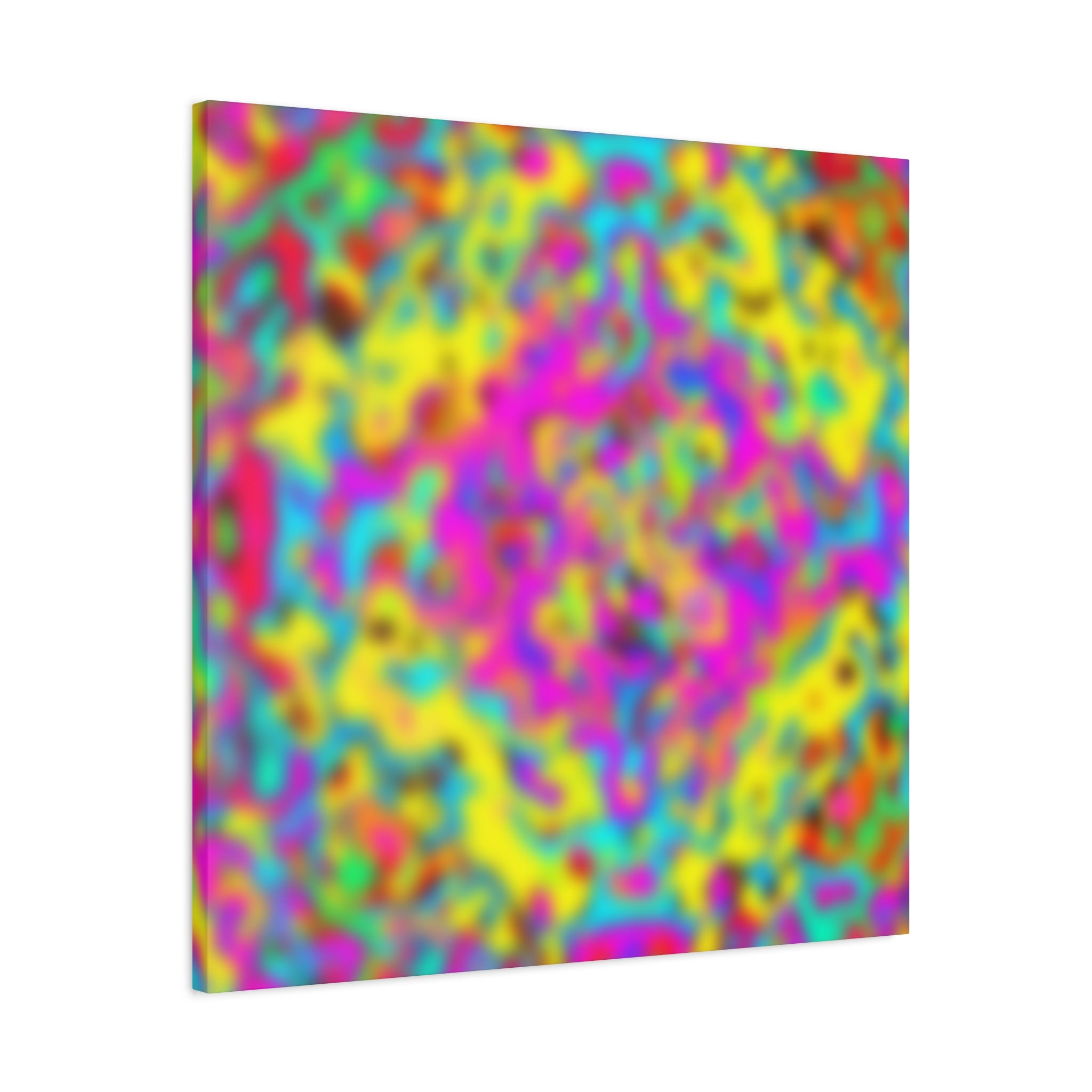 Psychedelic Color Fusion Abstract Art Canvas - Canvas