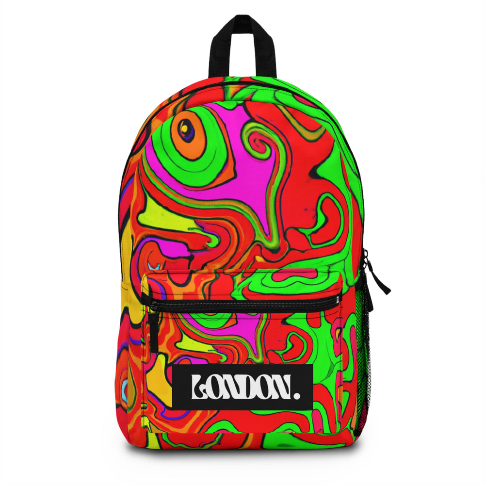 "Groovy Illusions: A Journey into Pop Art Delirium" - Backpack