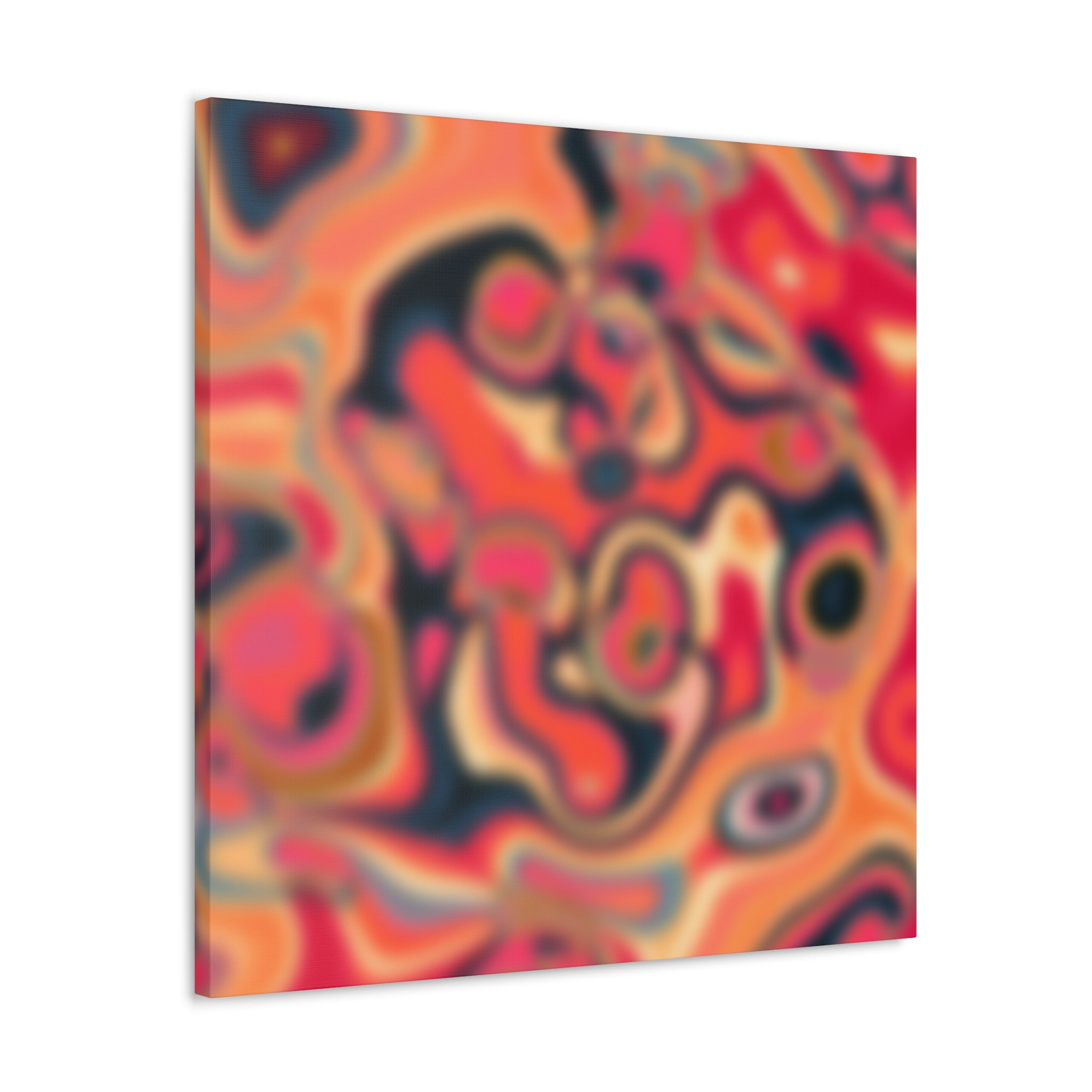 Psychedelic Swirls Abstract Art Canvas - Canvas