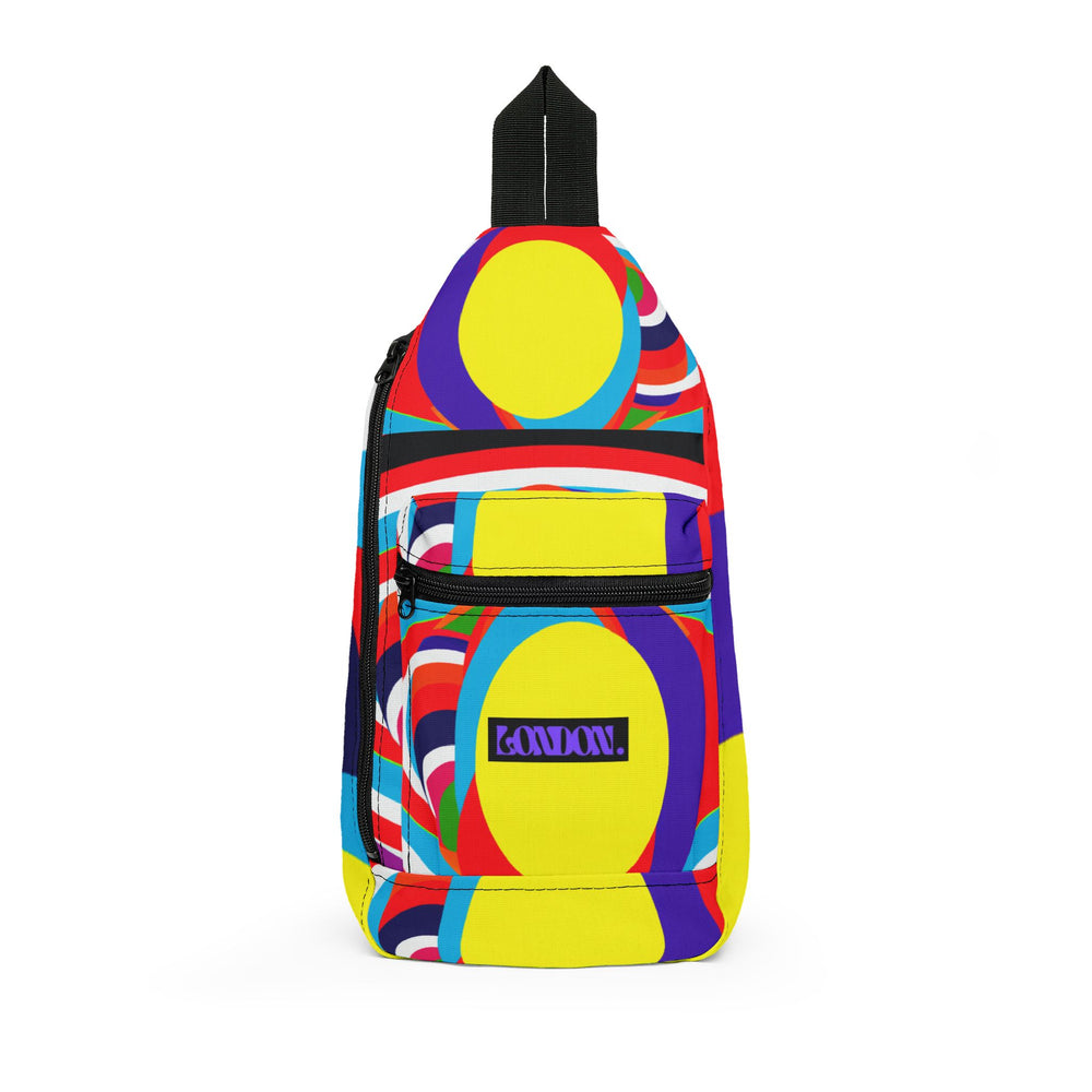 "Groovy Rainbows & Vinyl Revival" - Sling Bag