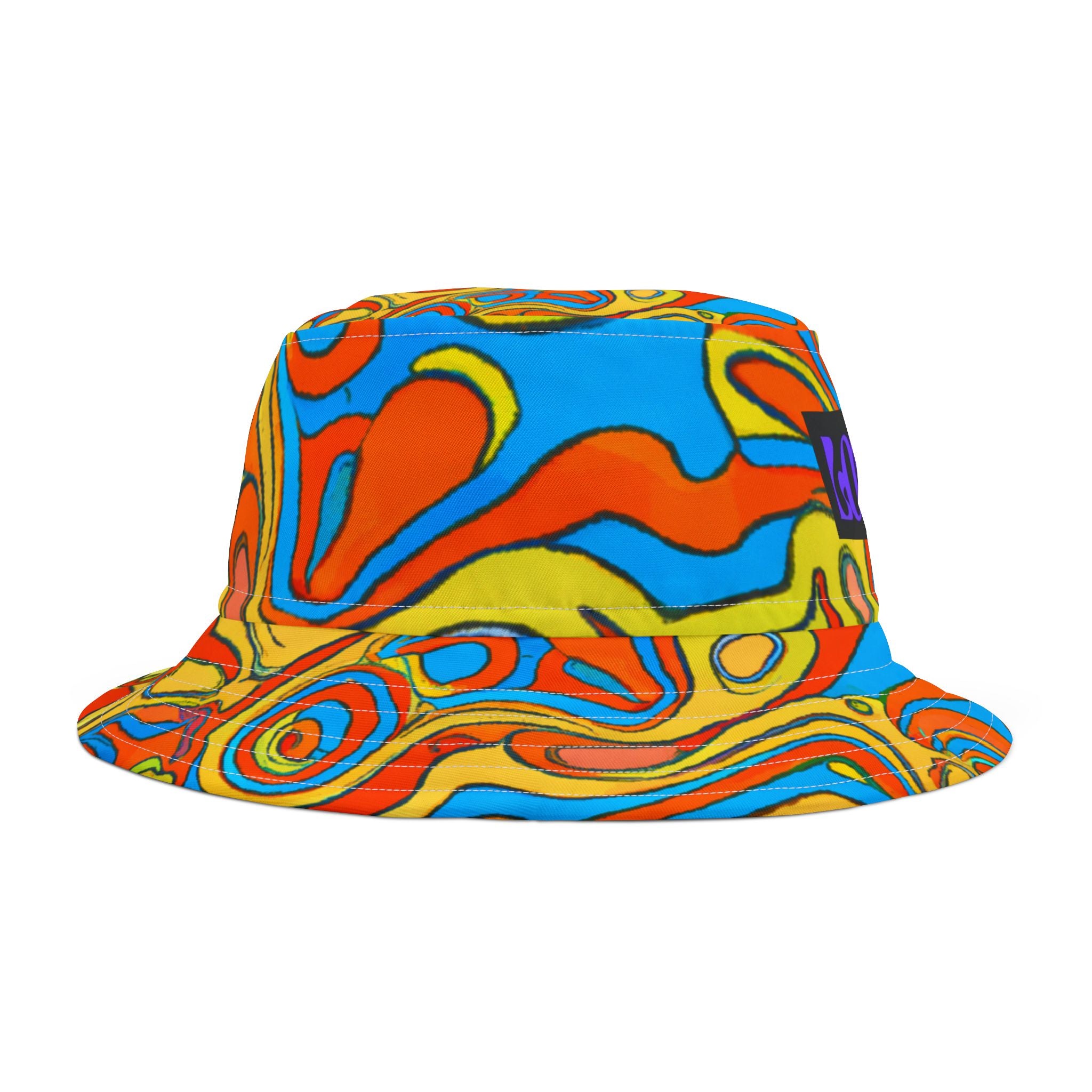 "Rad Paisley Technicolor" - Bucket Hat