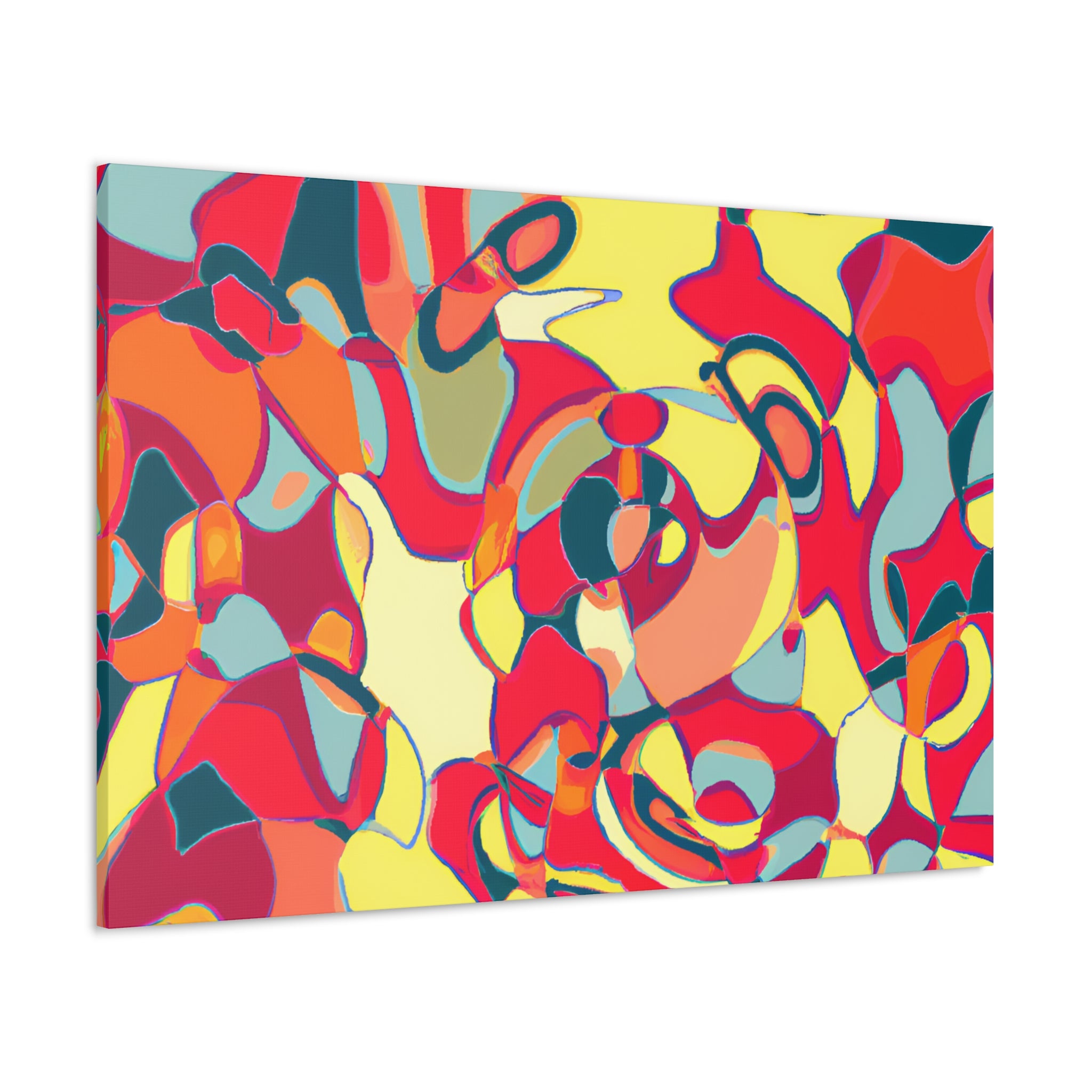 Vibrant Abstract Melange Canvas Art Print - Canvas