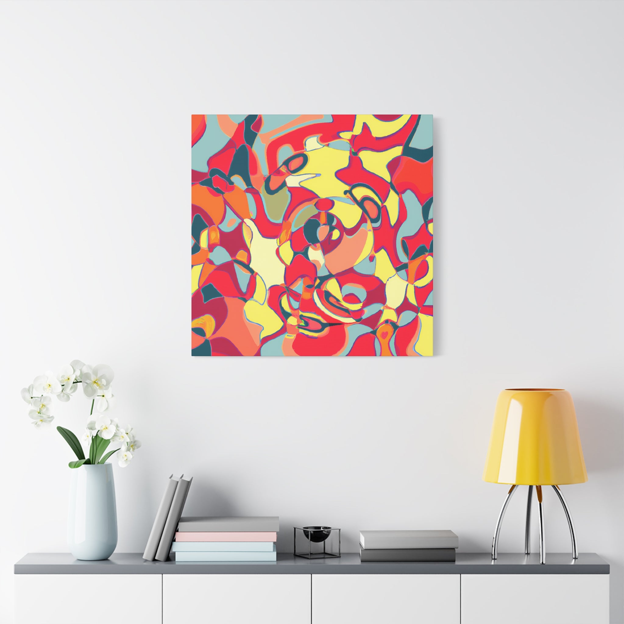 Vibrant Abstract Melange Canvas Art Print - Canvas