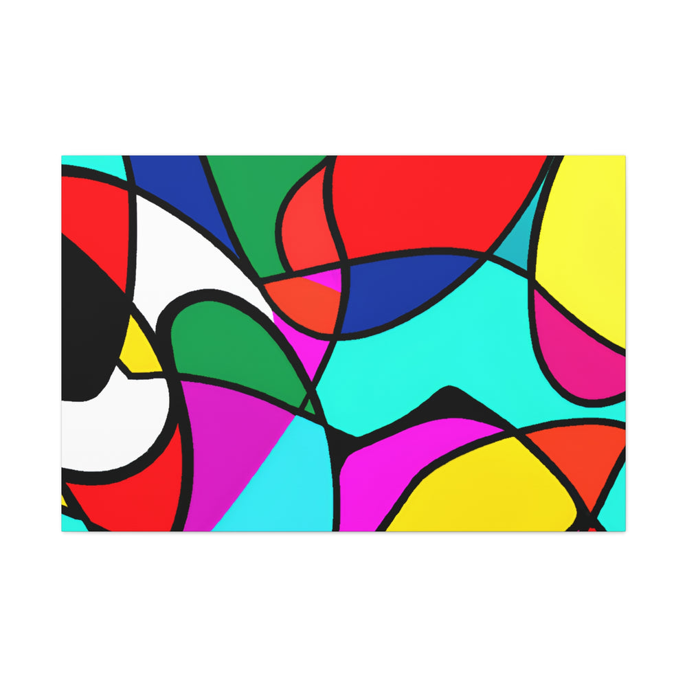 Vibrant Abstract Mosaic Canvas Art Print - Canvas