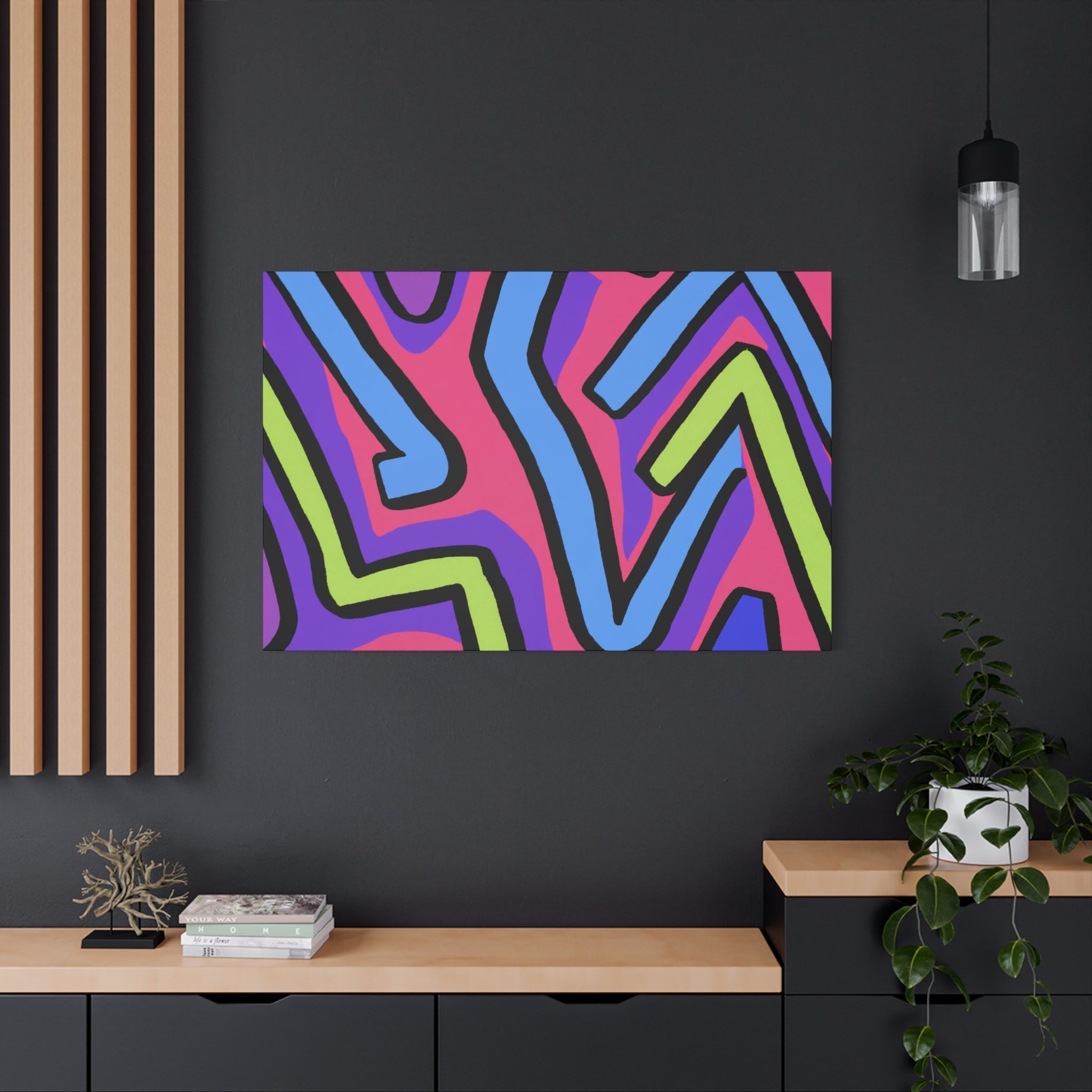 Groovy Kaleidoscope - Canvas